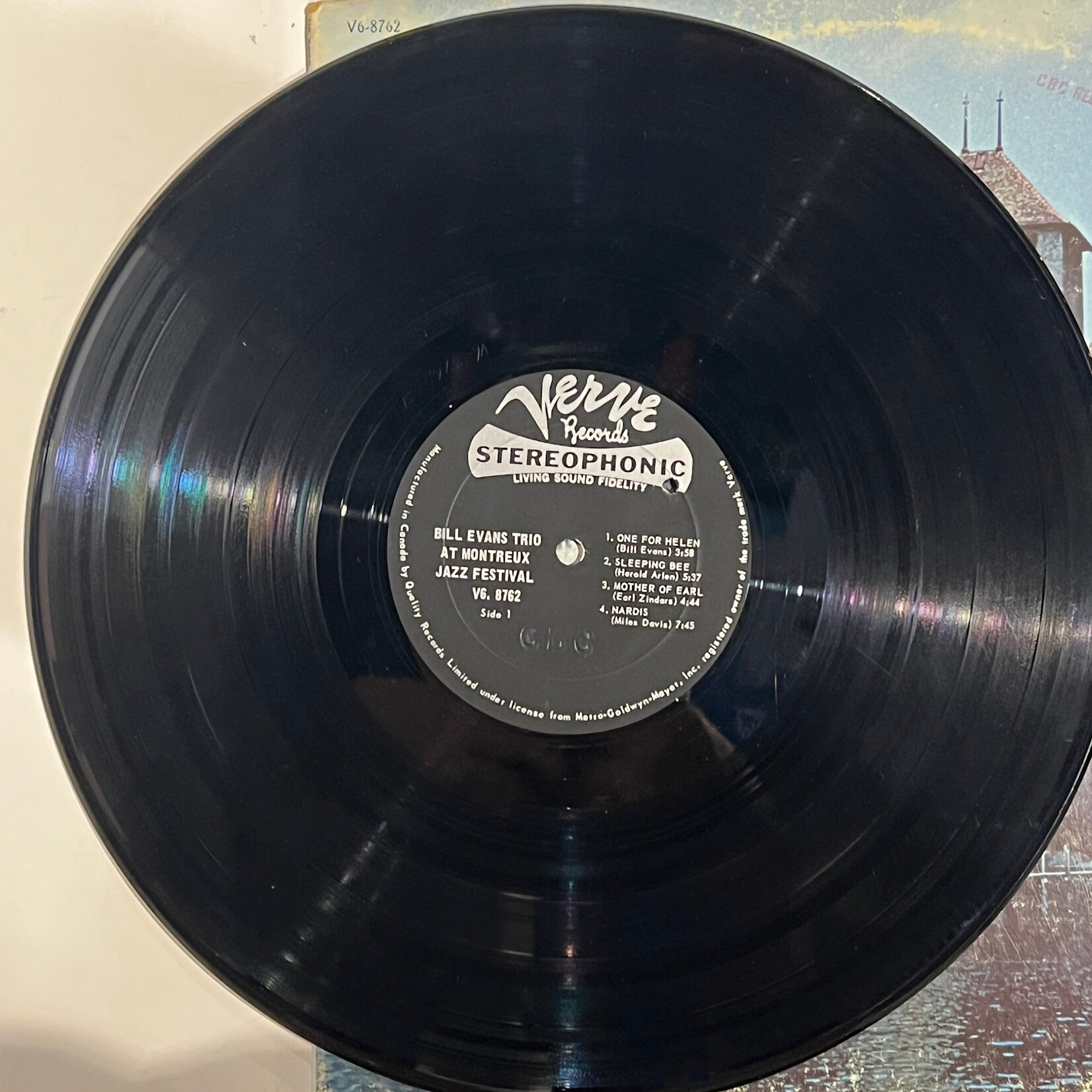 [Kollectible Vinyl] Evans, Bill: At The Montreaux Jazz Festival (1968, Canada, CBC Copy, VG) [VERVE]