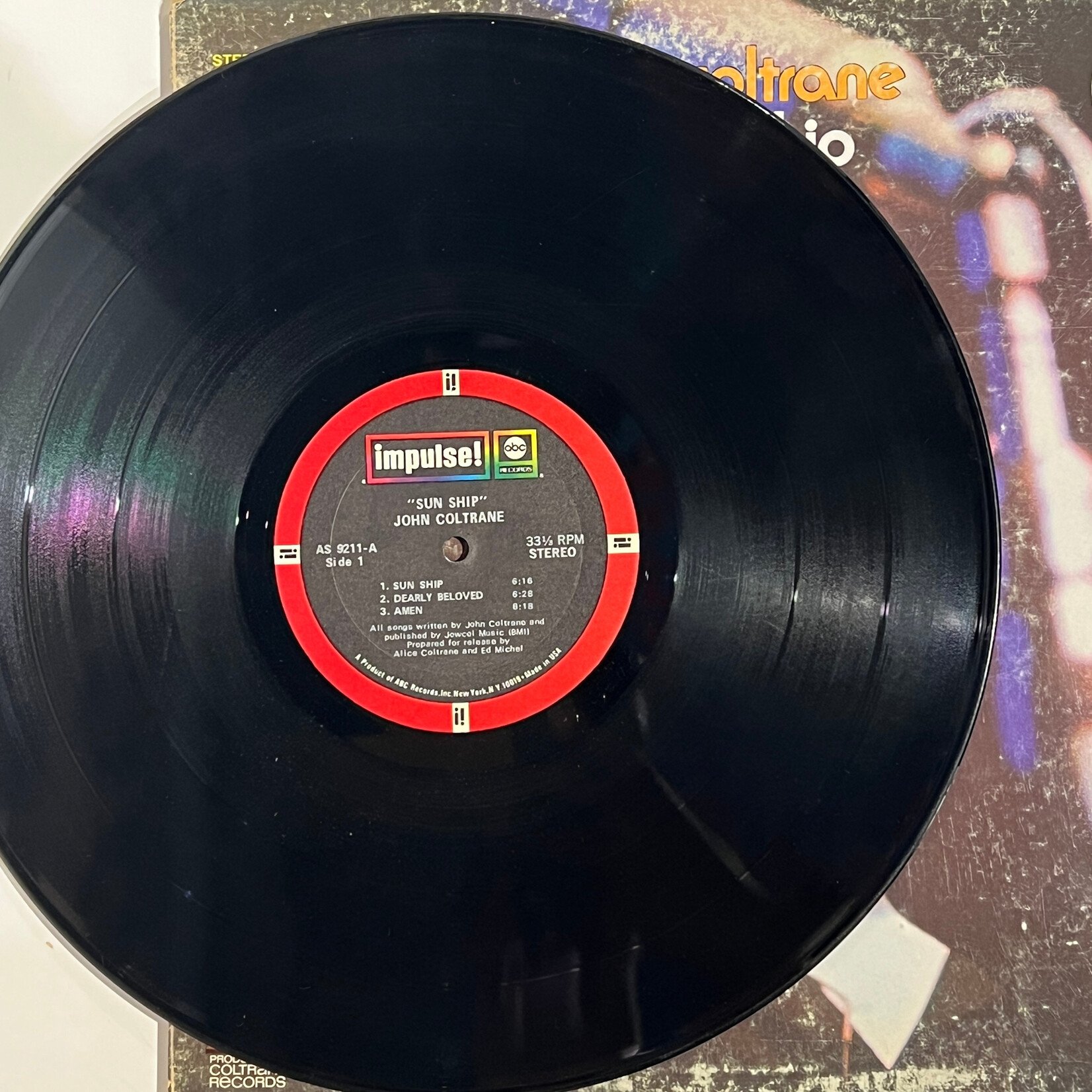 [Kollectibles] Coltrane, John: Sun Ship (1971, USA, with Promo Sticker, Disc VG+) [IMPULSE]