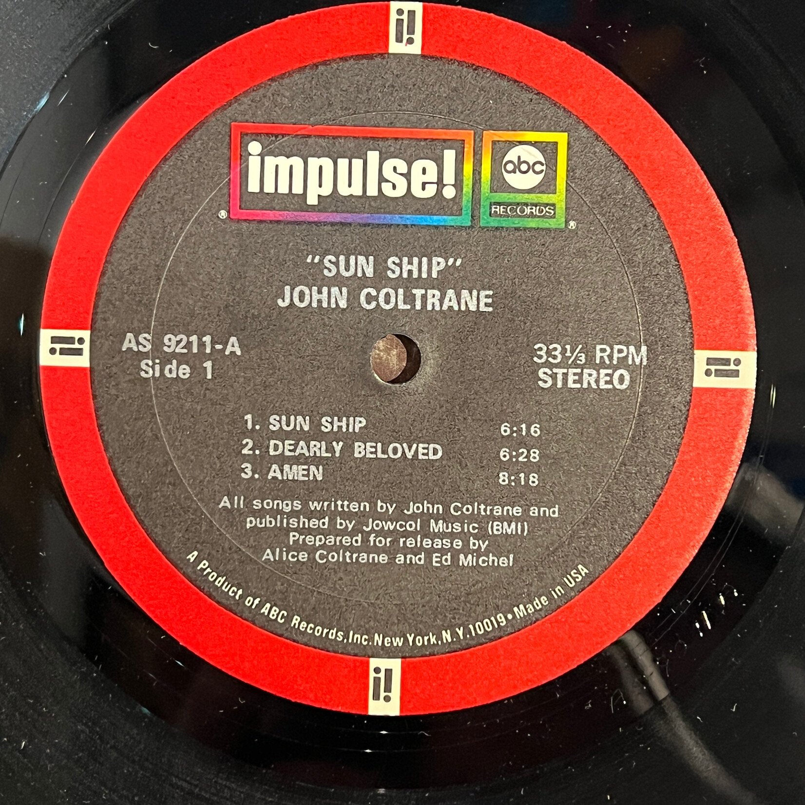 [Kollectibles] Coltrane, John: Sun Ship (1971, USA, with Promo Sticker, Disc VG+) [IMPULSE]