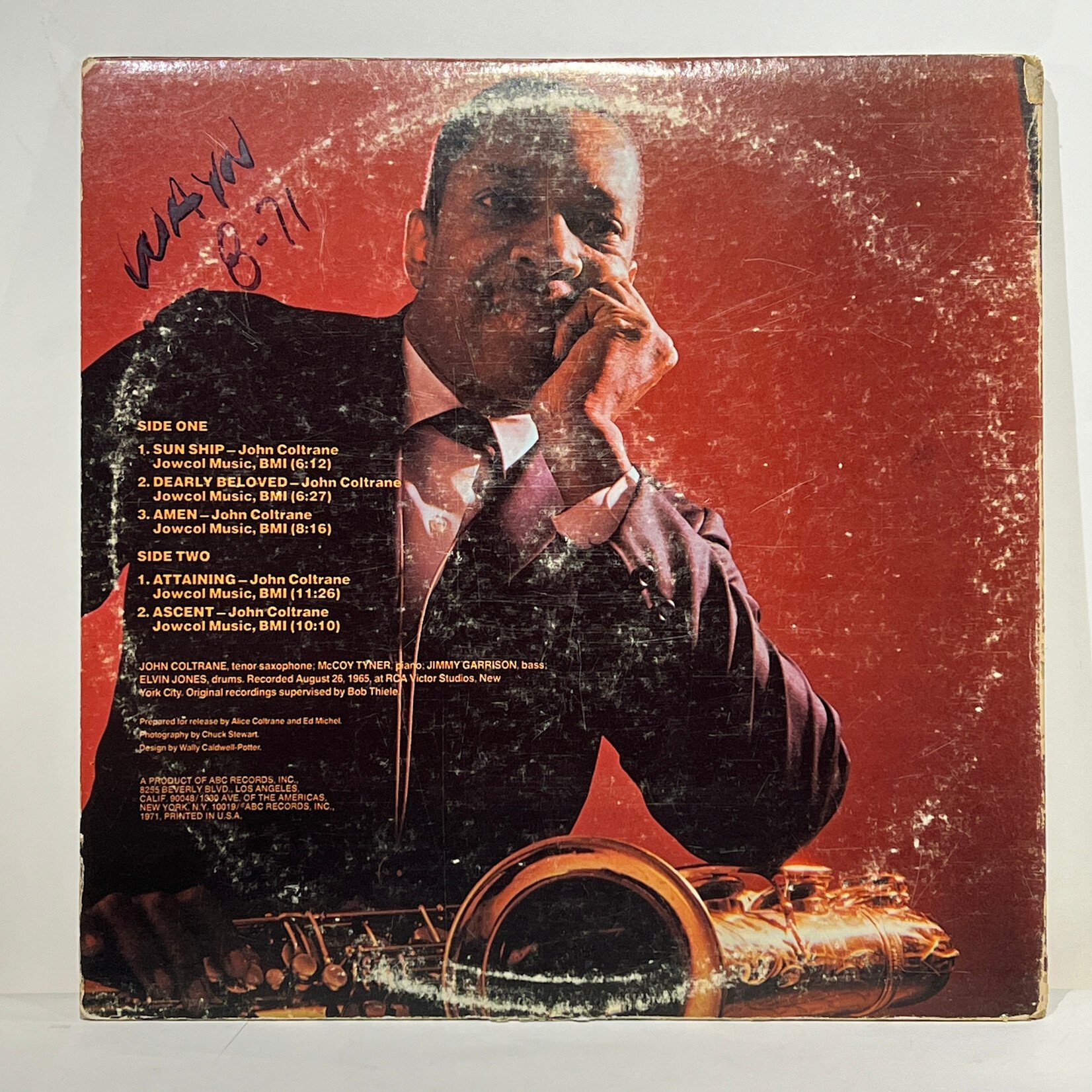 [Kollectibles] Coltrane, John: Sun Ship (1971, USA, with Promo Sticker, Disc VG+) [IMPULSE]