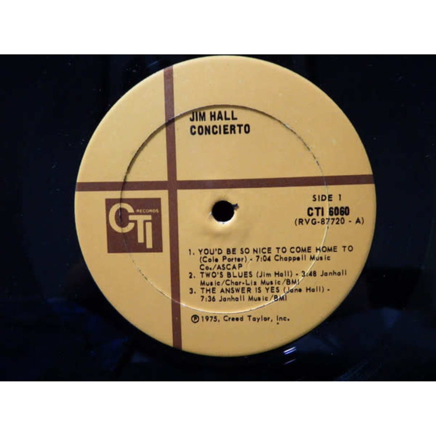 [Kollectibles] Hall, Jim: Concierto (1975, USA, Disc VG+) [CTI]