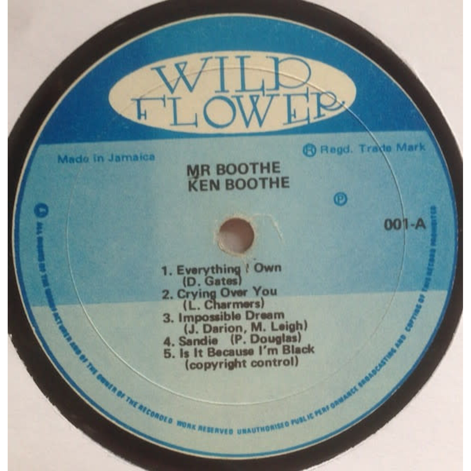 [Kollectibles] Boothe, Ken: Mr. Boothe (1974, Jamaica, VG) [WILD FLOWER]