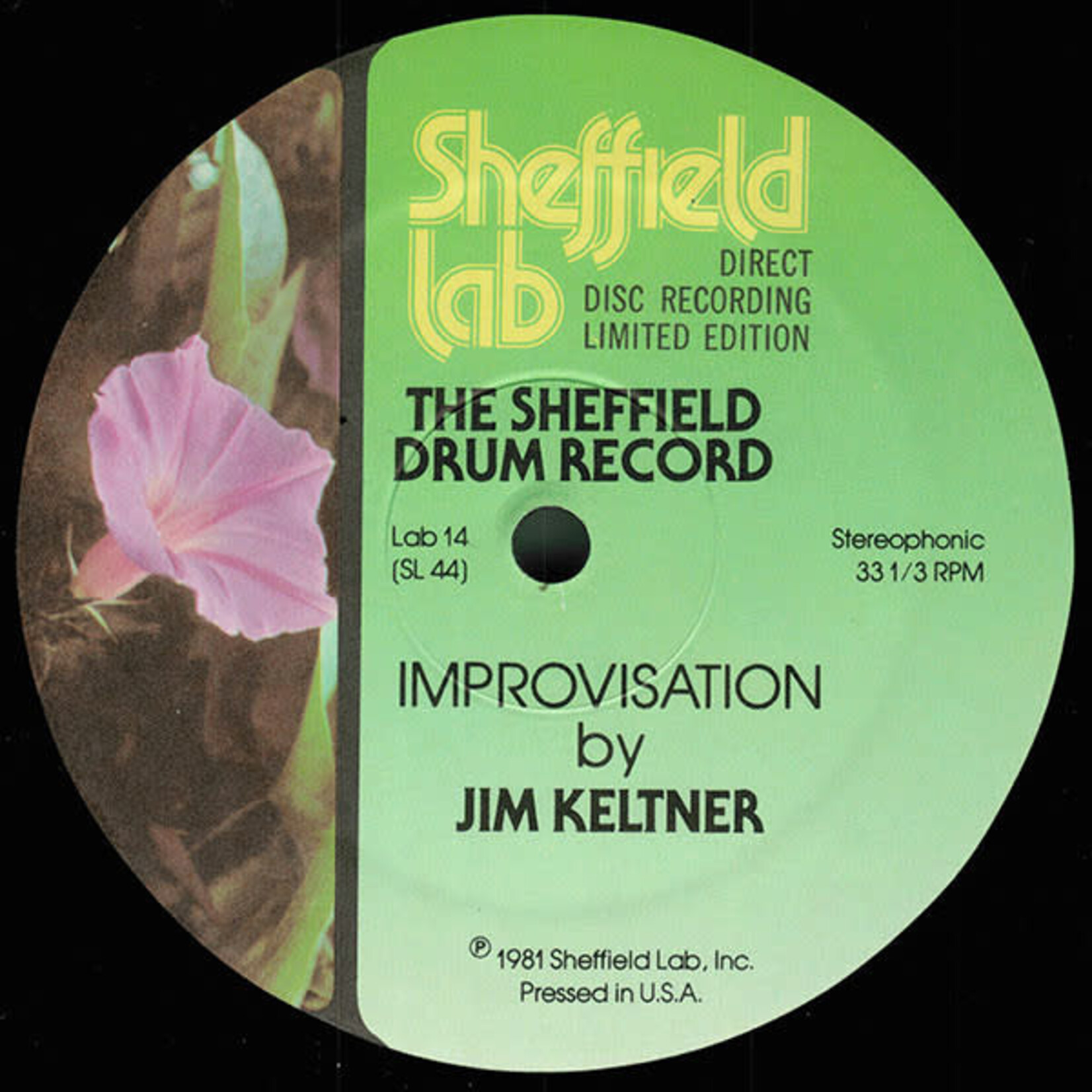 [Kollectible Vinyl] Keltner, Jim / Ron Tutt: The Sheffield Drum Record (1981, USA, Audiophile, w/ Insert, VG+) [SHEFFIELD LAB]