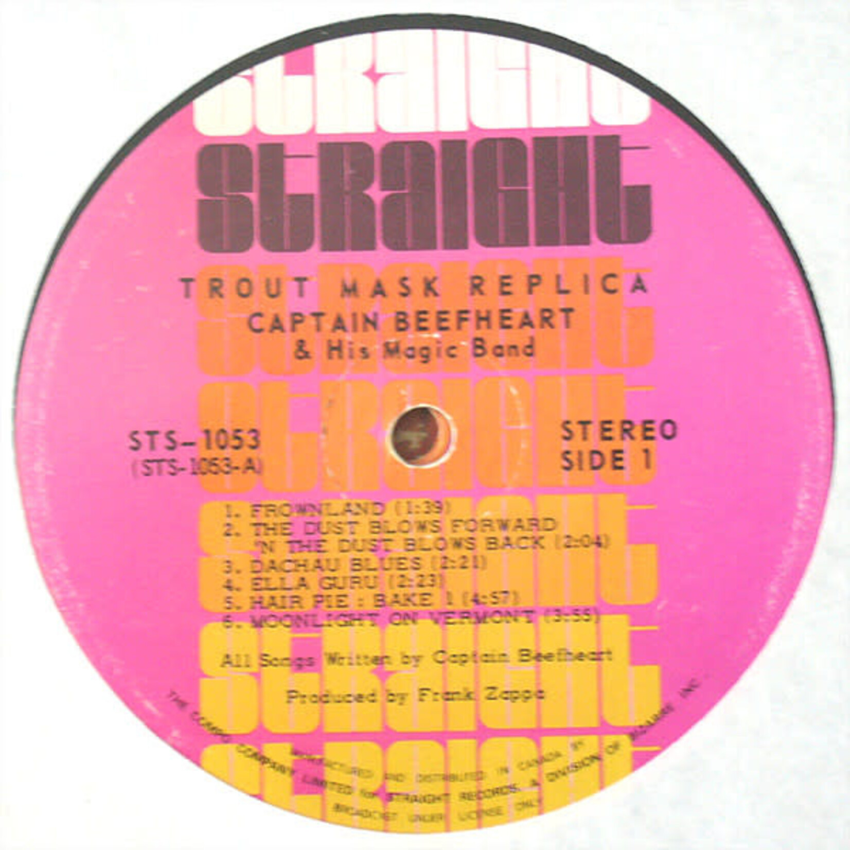 [Kollectibles] Captain Beefheart & His Magic Band: Trout Mask Replica (1969, Canada, VG) [STRAIGHT]