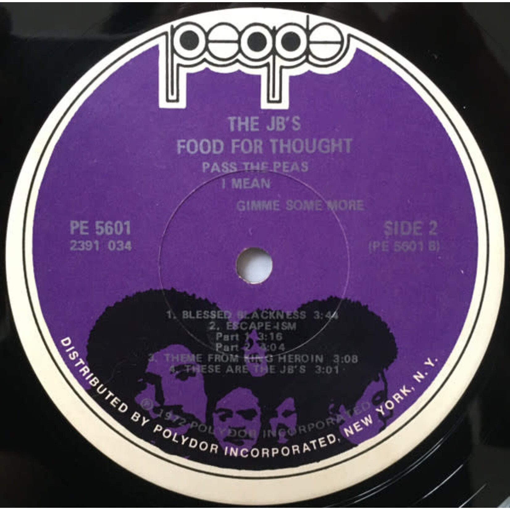 [Kollectible Vinyl] The J.B.'s: Food For Thought (Pass The Peas I Mean Gimme Some More) (1972, USA, VG) [PEOPLE]