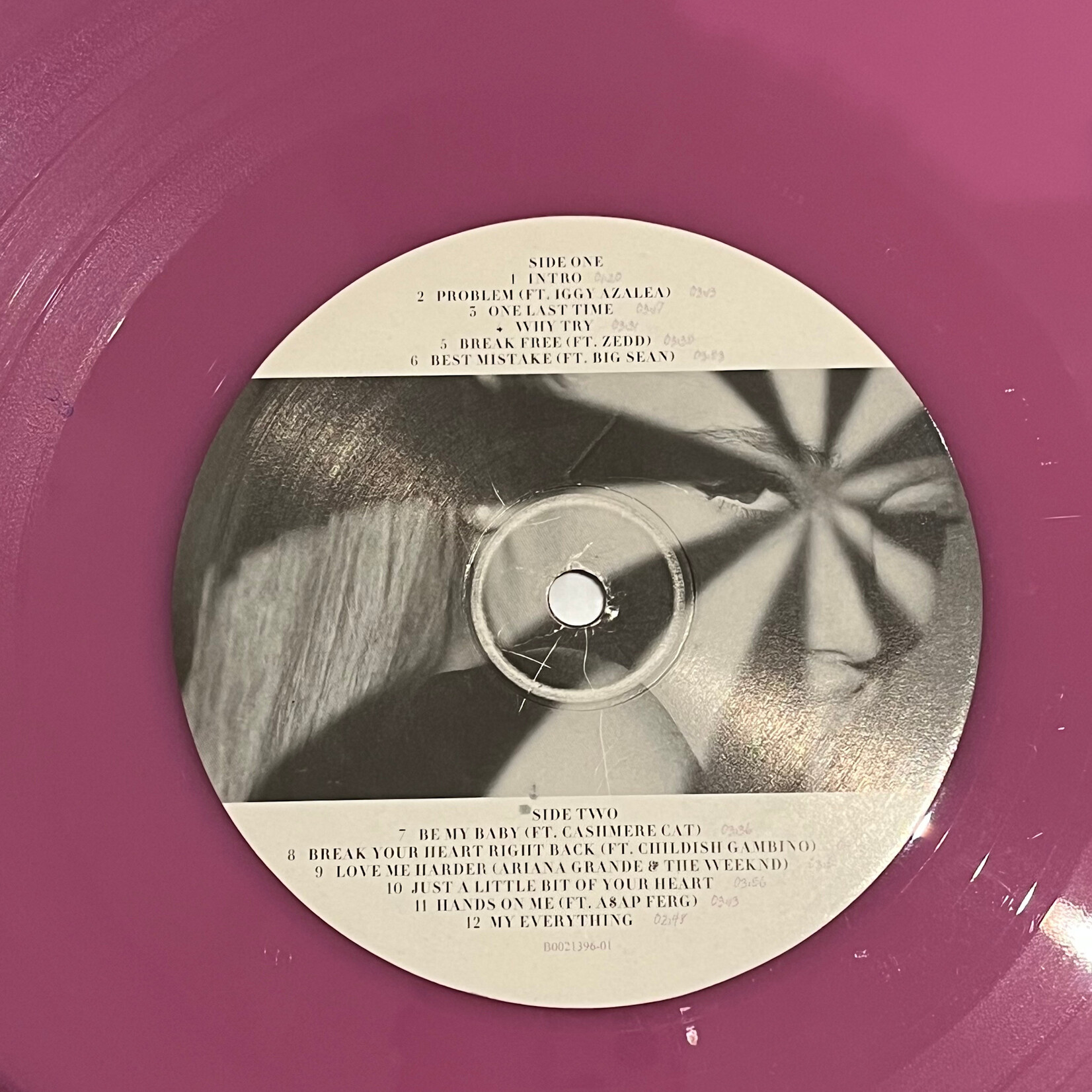 [Kollectible Vinyl] Grande, Ariana: My Everything (2015, USA, Lavender Colourway, VG+) [REPUBLIC]