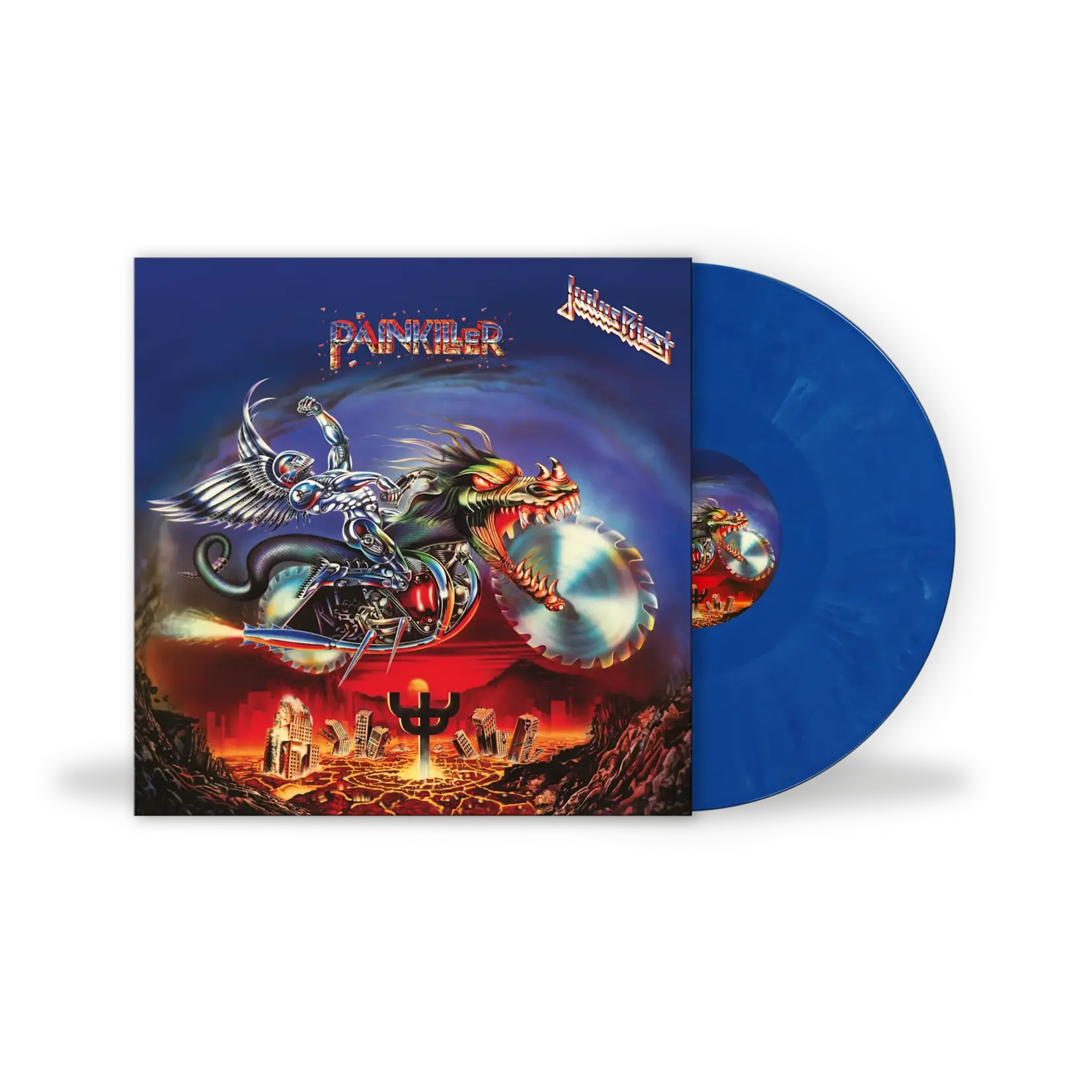 [New Vinyl] Judas Priest: Painkiller (35th Anniversary Remastered Edition, Marble Blue Vinyl) [LEGACY]