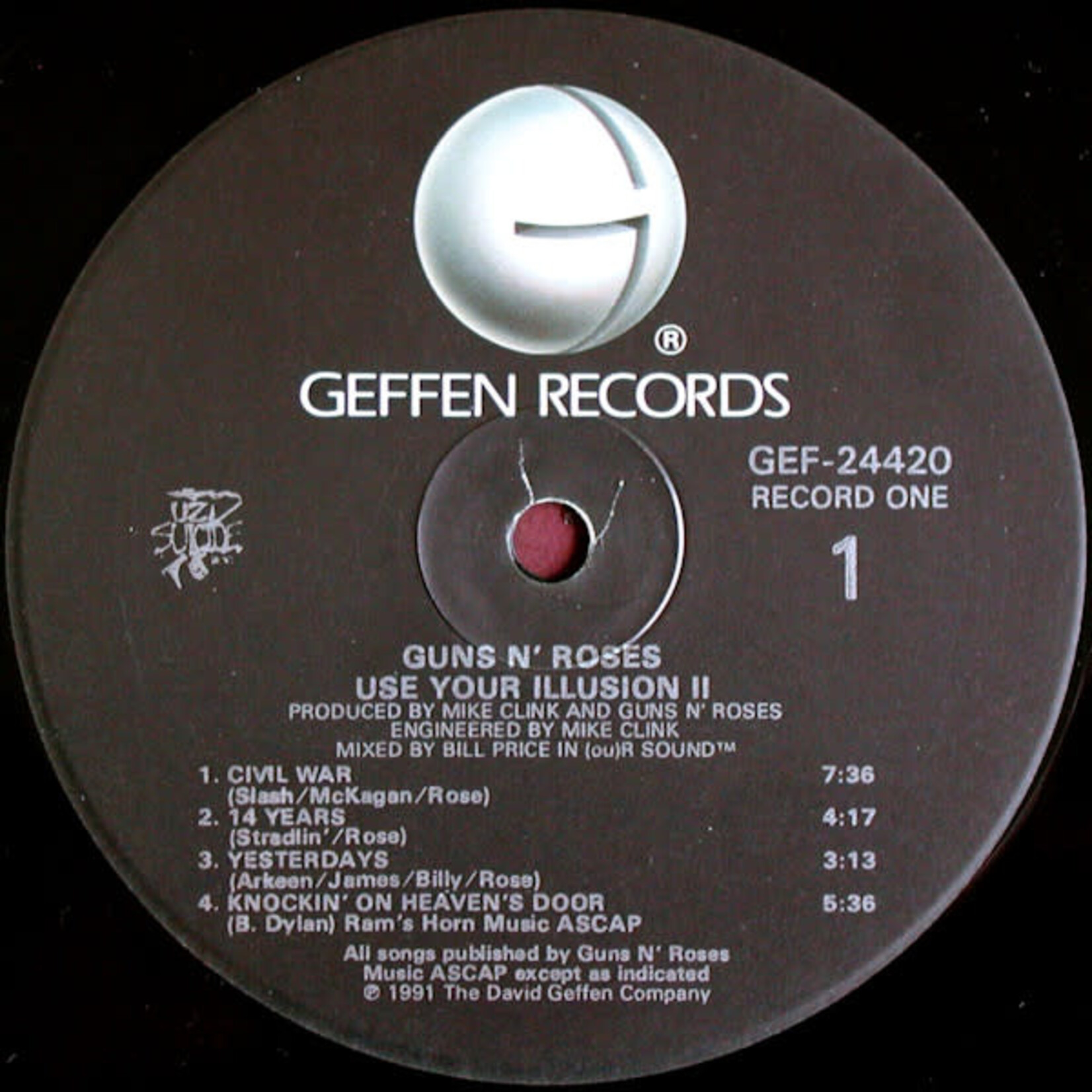 [Kollectible Vinyl] Guns N' Roses: Use Your Illusion II (1991, USA, 2LP, w/Inners, VG+) [GEFFEN]