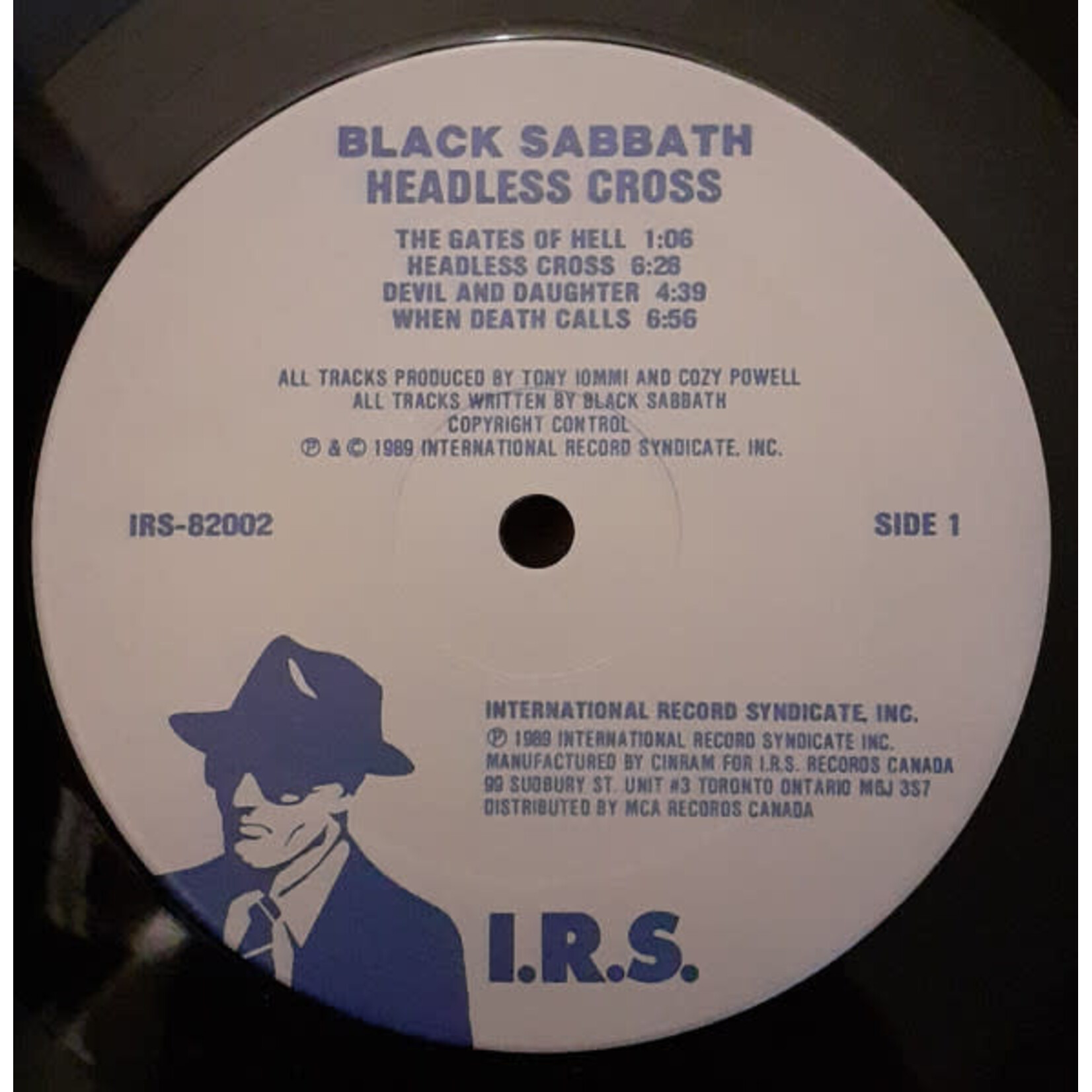 [Kollectible Vinyl] Black Sabbath: Headless Cross (1989, Canada, w/ OG Inner, Disc EX) [IRS]