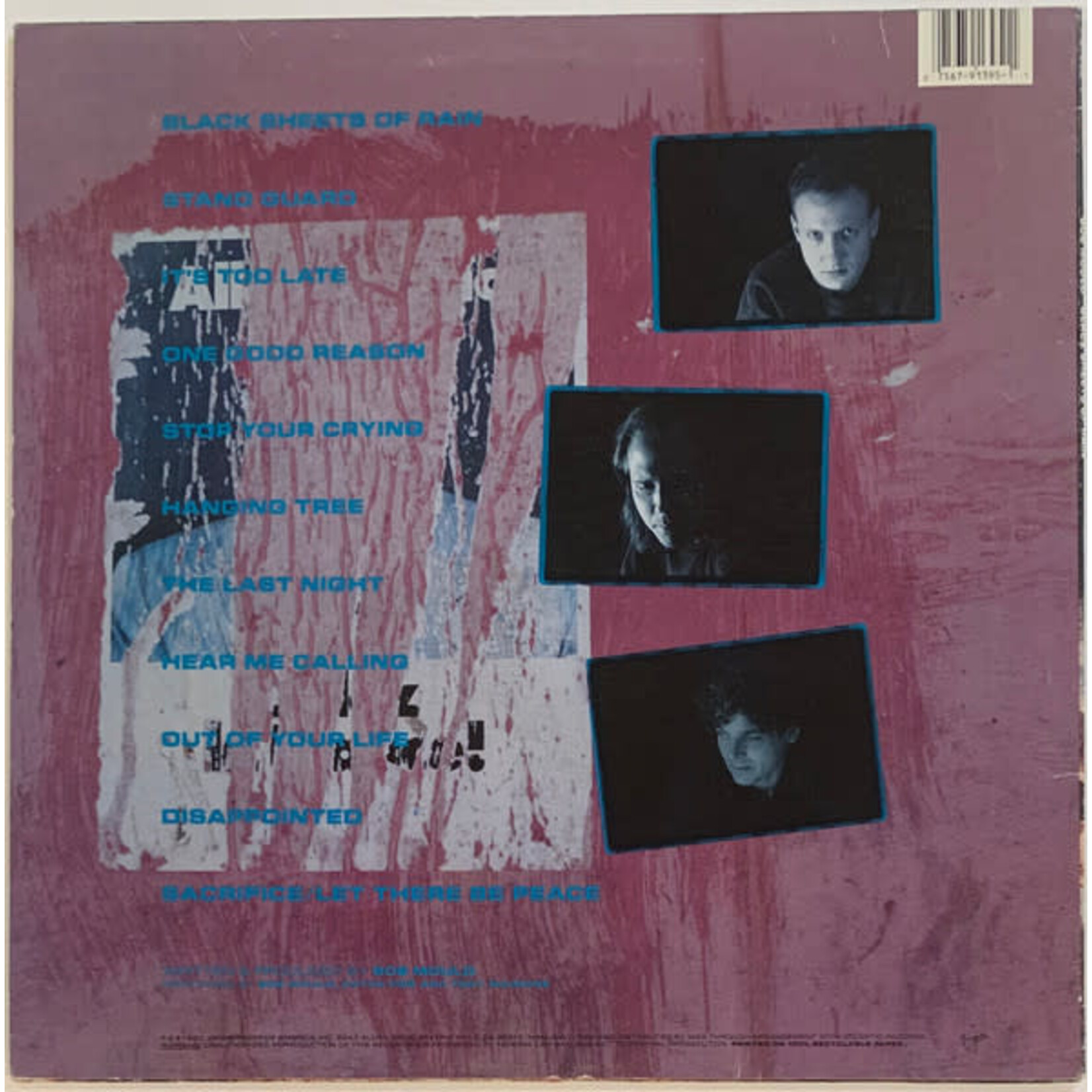 [Kollectible Vinyl] Mould, Bob: Black Sheets of Rain (1990, USA, EX) [VIRGIN]