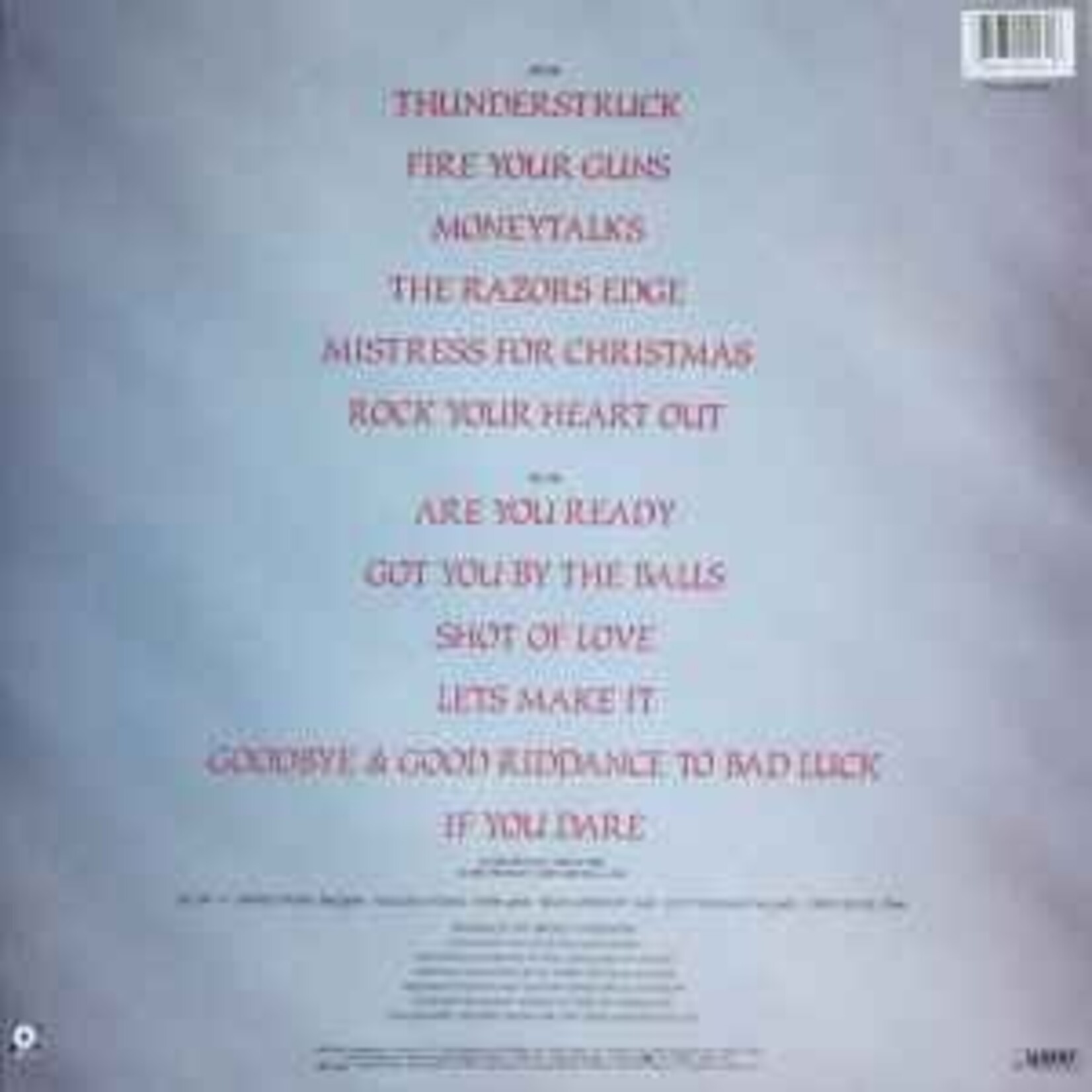 [Kollectible Vinyl] AC/DC: The Razors Edge (1990, Canada, EX) [ATCO]