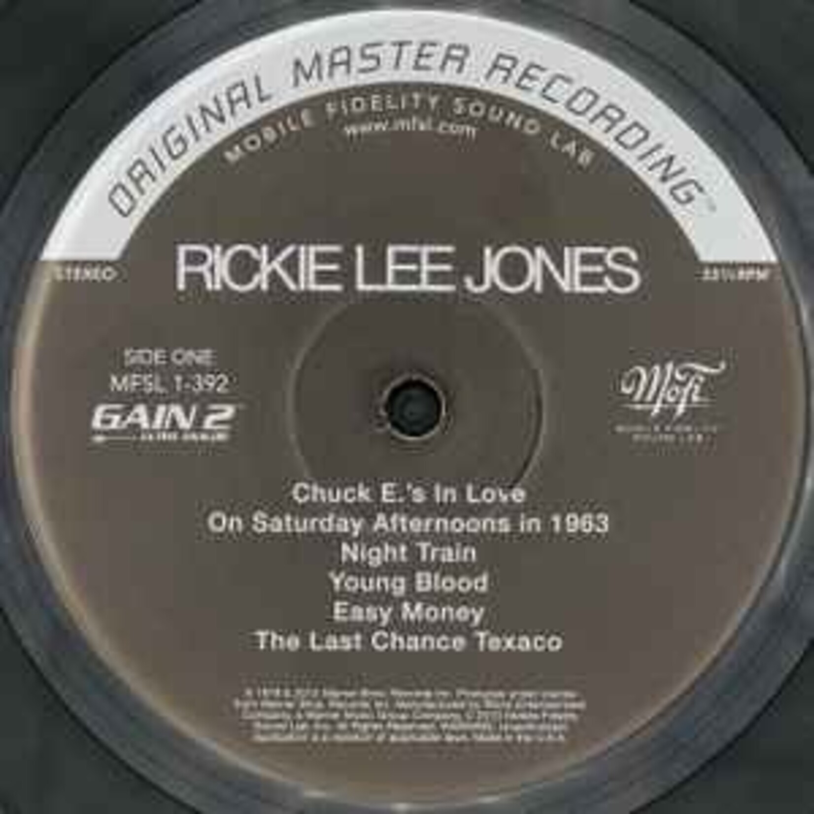 [Kollectible Vinyl] Jones, Rickie Lee: Self-Titled (2013, USA, ltd edition audiophile, EX) [MOBILE FIDELITY SOUND LAB]