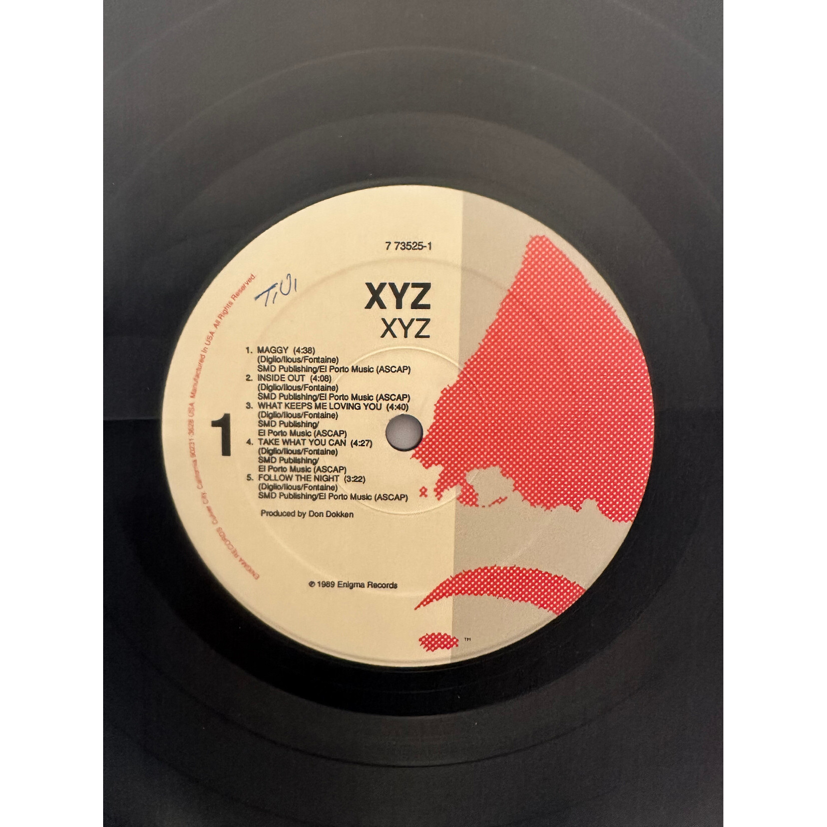 [Kollectible Vinyl] XYZ: Self-Titled (1989, Canada, EX) [ENIGMA]