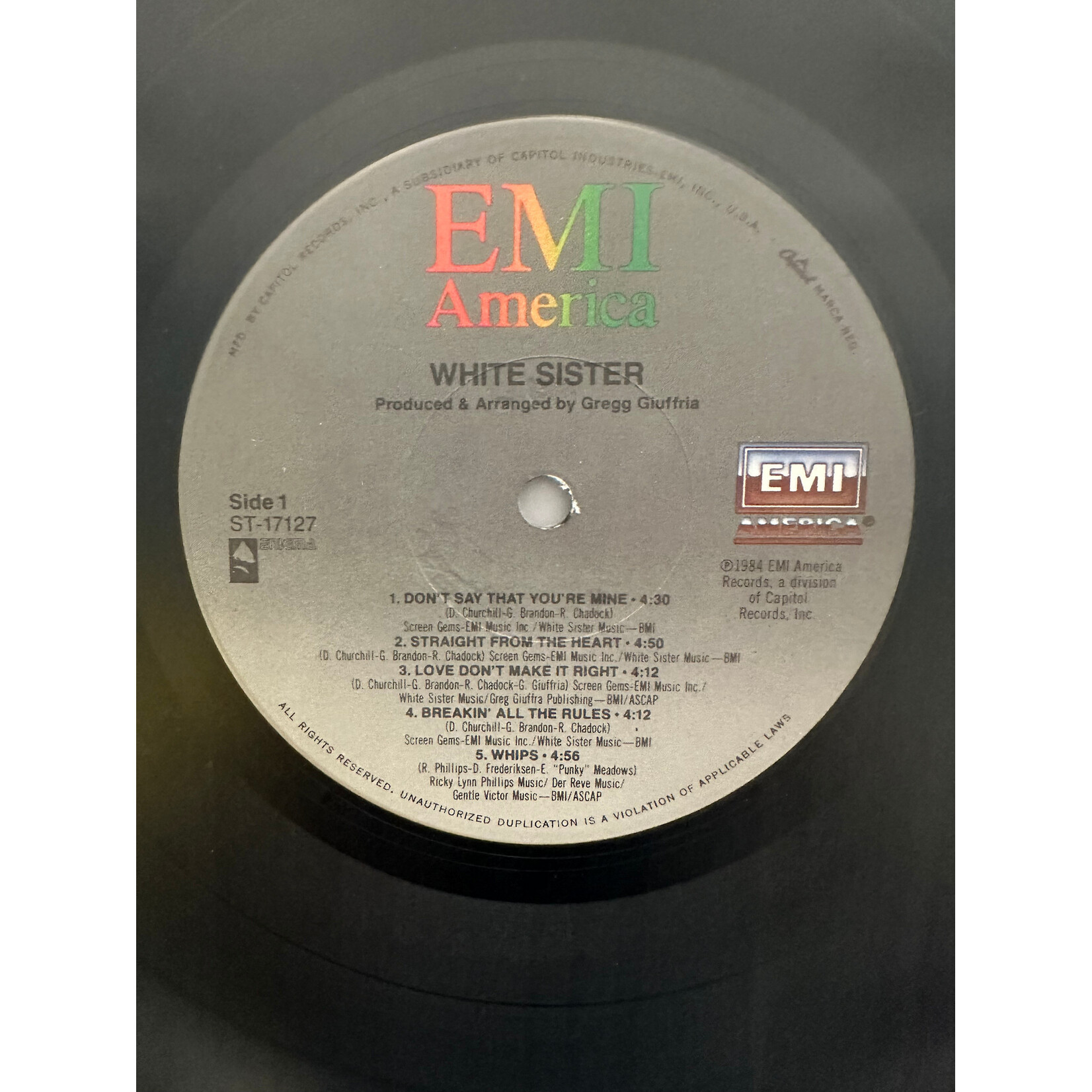 [Kollectible Vinyl] White Sister: Self-Titled (1984, USA, EX) [EMI AMERICA]