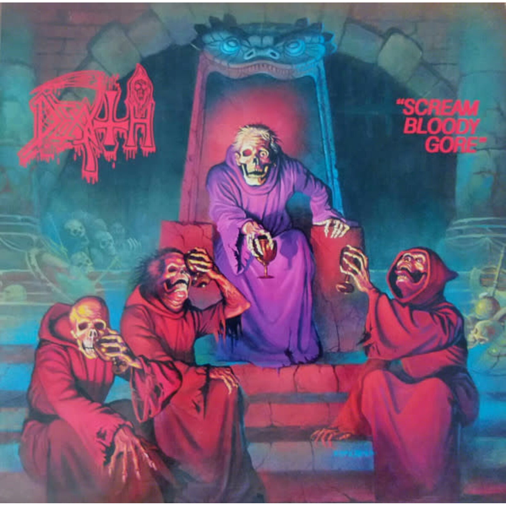 [Kollectible Vinyl] Death: Scream Bloody Gore (1987, UK, w/ Inner, Ex) [UNDER ONE FLAG]