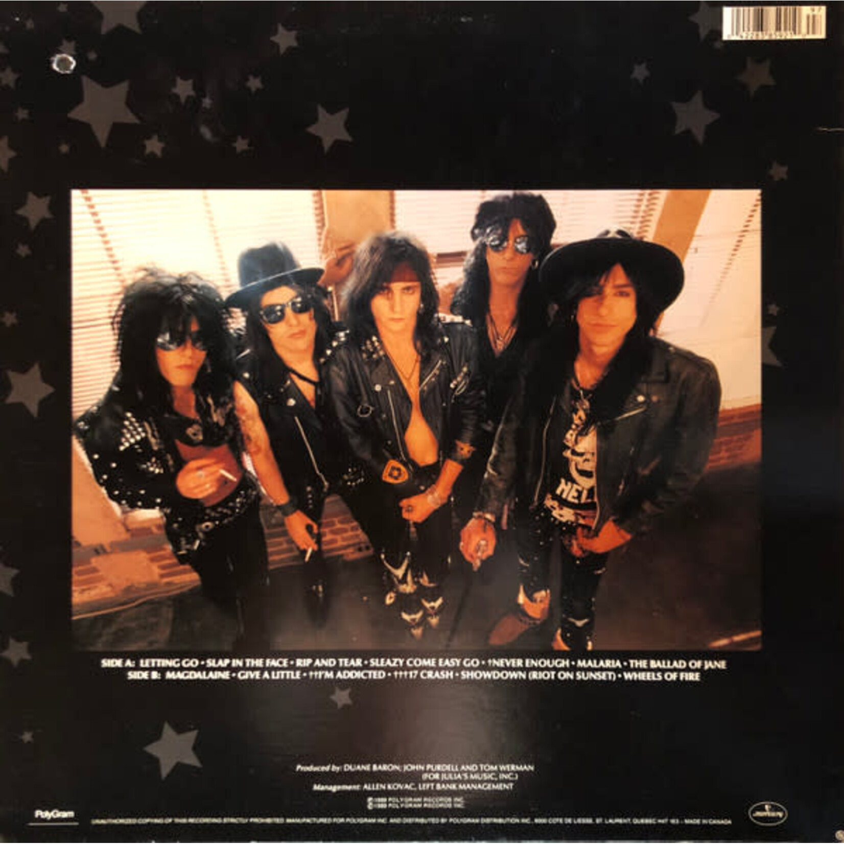 [Kollectible Vinyl] L.A. Guns: Cocked & Loaded (1989, Canada, Ex) [MERCURY]