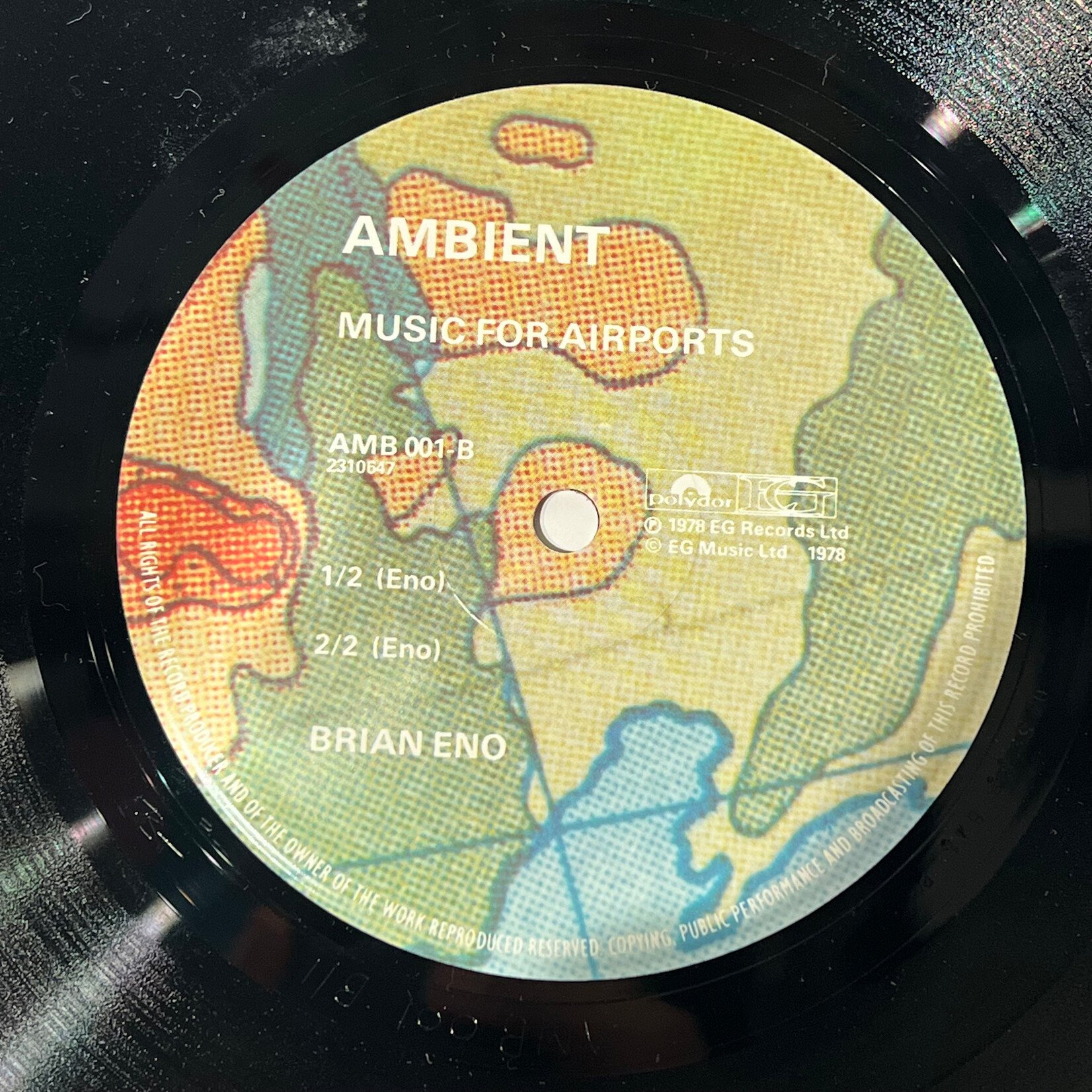 [Kollectible Vinyl] Eno, Brian: Ambient 1 (Music For Airports) (1979, UK, VG+) [EG]