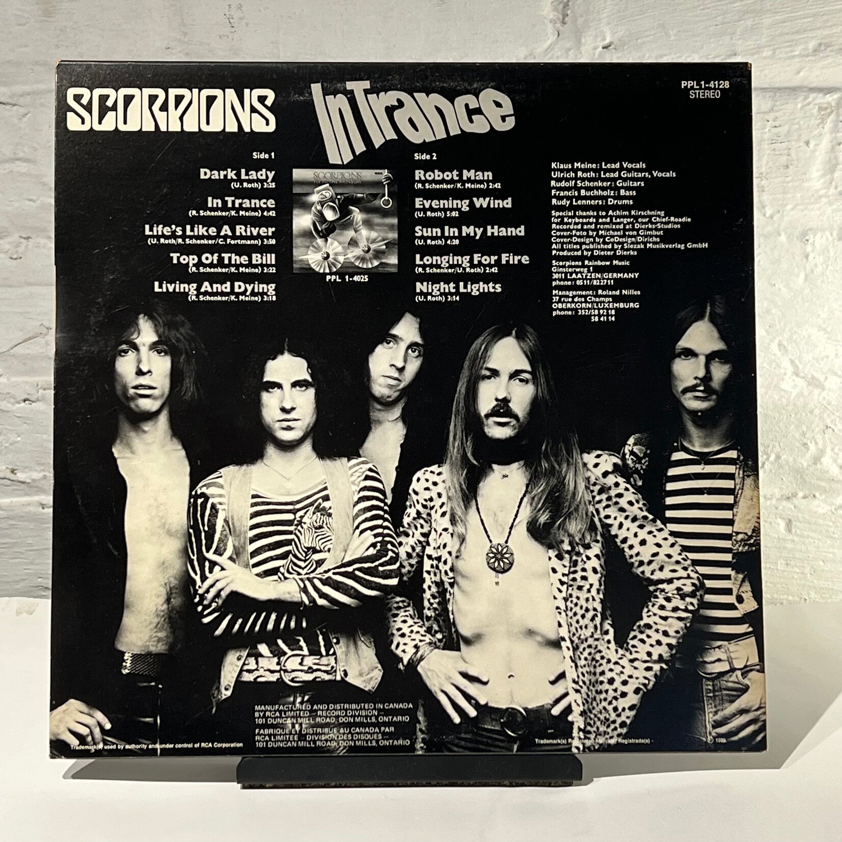 [Kollectible Vinyl] Scorpions: In Trance (1976, Canada, Uncensored Cover, VG+) [RCA]