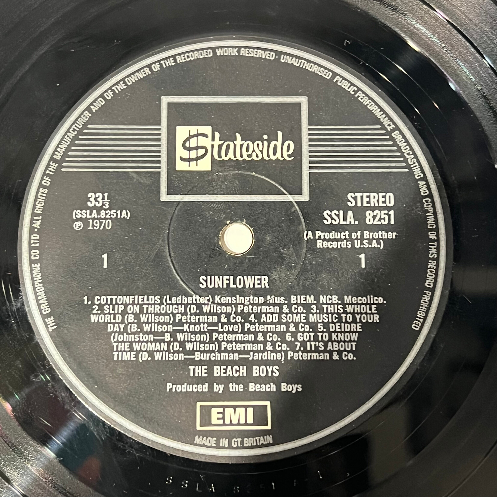 [Kollectible Vinyl] Beach Boys: Sunflower (1970, USA, VG) [EMI]