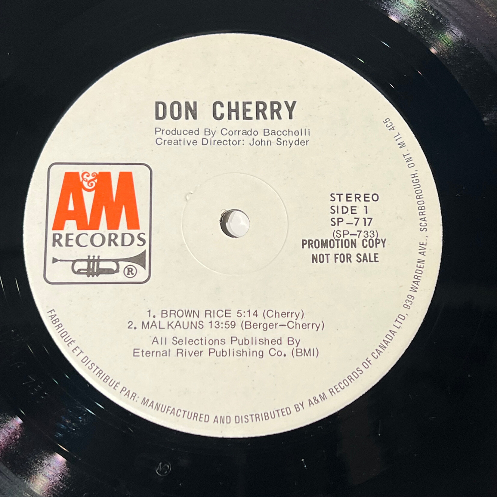[Kollectible Vinyl] Cherry, Don: Self-titled (1977, USA, Promo, Disc VG+) [HORIZON]