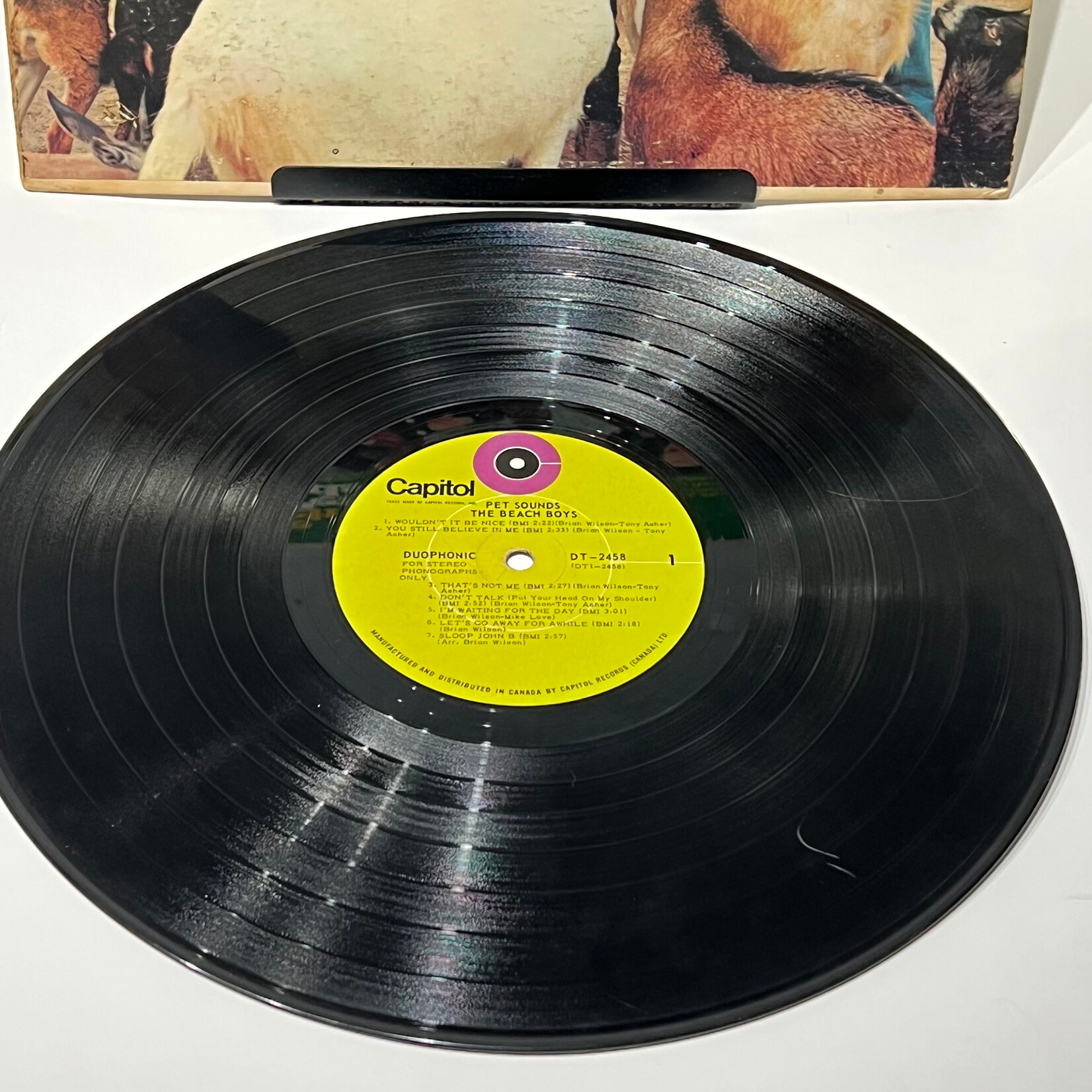 [Kollectible Vinyl] Beach Boys: Pet Sounds (1969, Canada, Green Capitol, Stereo, G+) [CAPITOL]