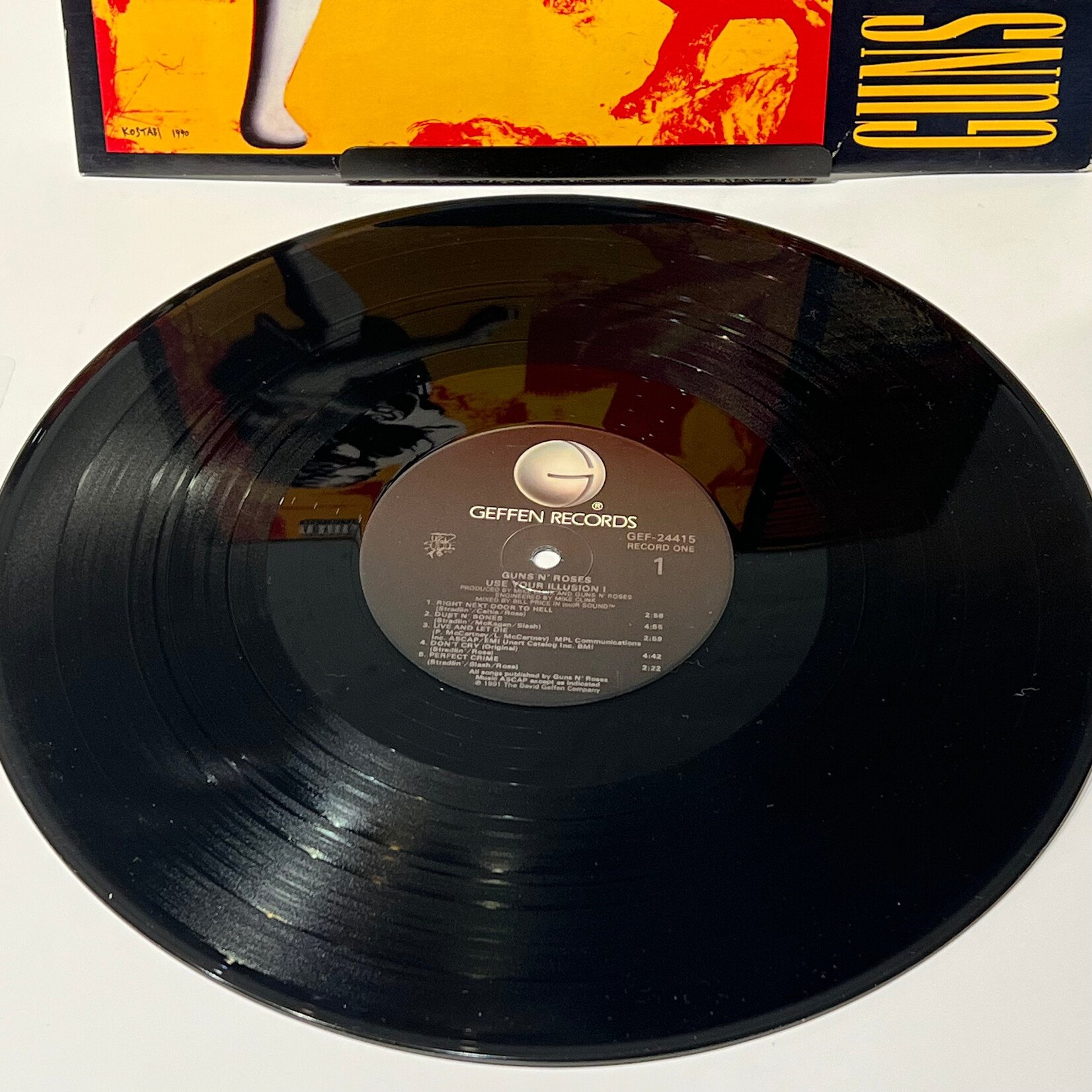 [Kollectible Vinyl] Guns N' Roses: Use Your Illusion (1991, USA, 2LPs, w/ Inners, VG+) [GEFFEN]