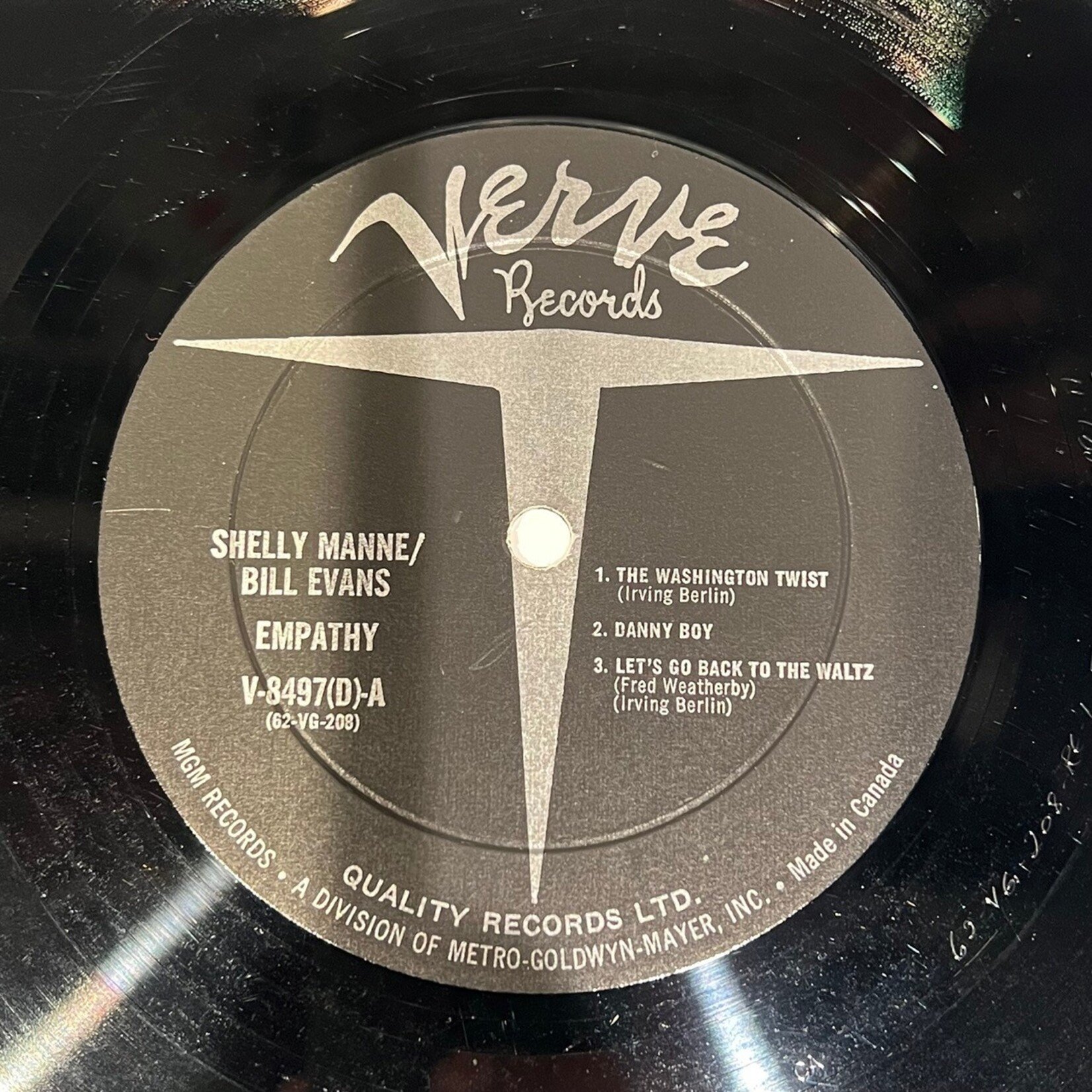[Kollectible Vinyl] Manne, Shelly & Bill Evans w/ Monty Budwig: Empathy (USA, 1962, VG) [VERVE]