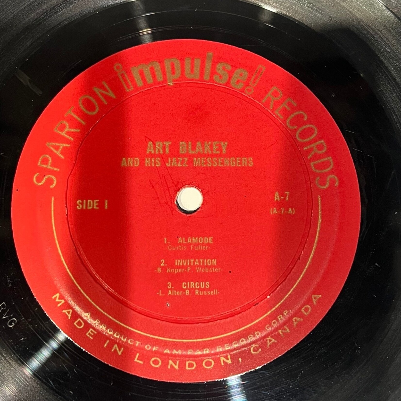 [Kollectible Vinyl] Blakey, Art and The Jazz Messengers: Self-Titled (CANADA, 1961, VG+) [IMPULSE]
