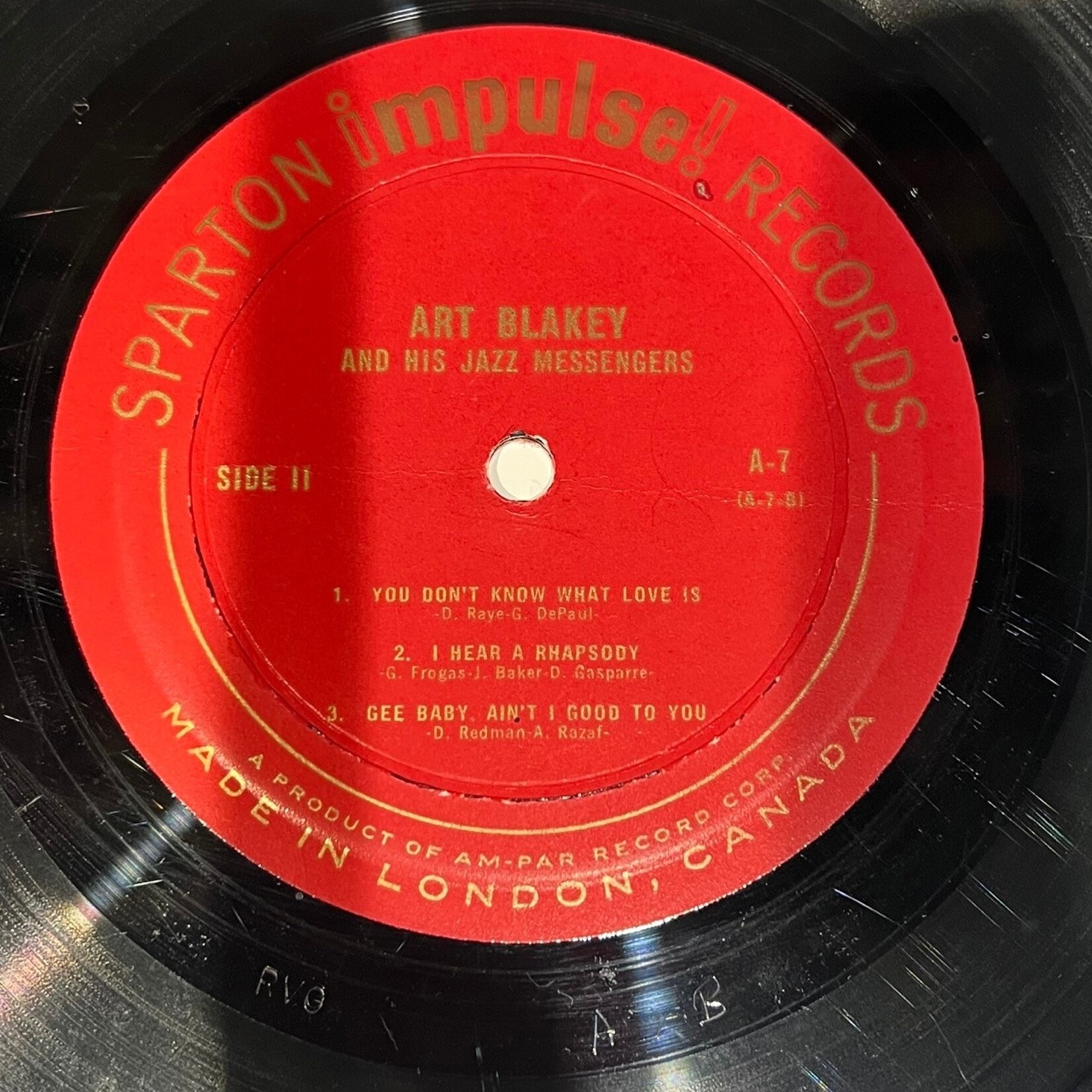 [Kollectible Vinyl] Blakey, Art and The Jazz Messengers: Self-Titled (CANADA, 1961, VG+) [IMPULSE]