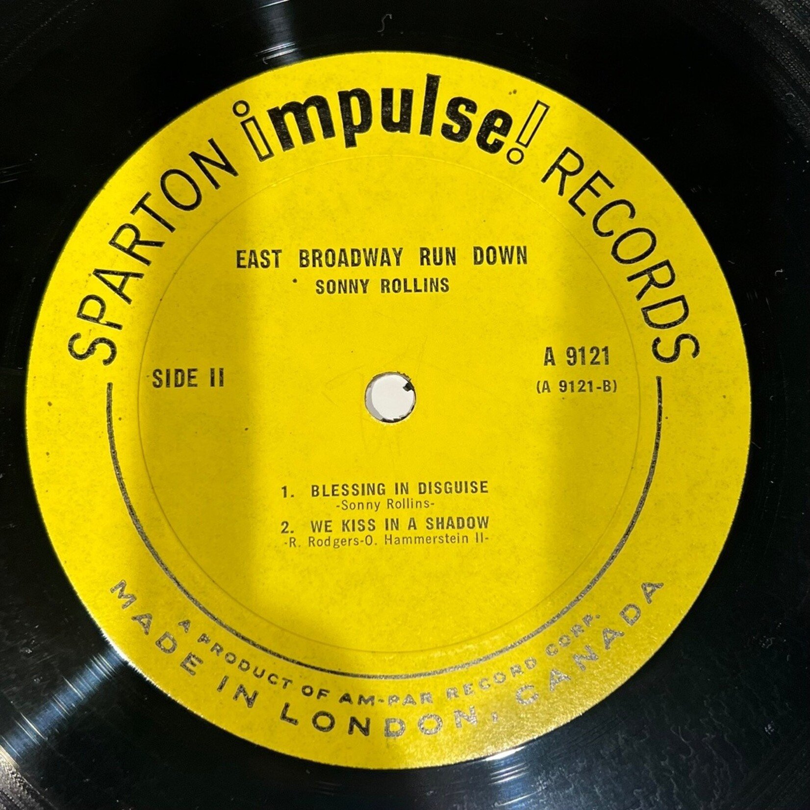 [Kollectible Vinyl] Rollins, Sonny: East Broadway Run Down (CANADA, 1967, VG) [IMPULSE]