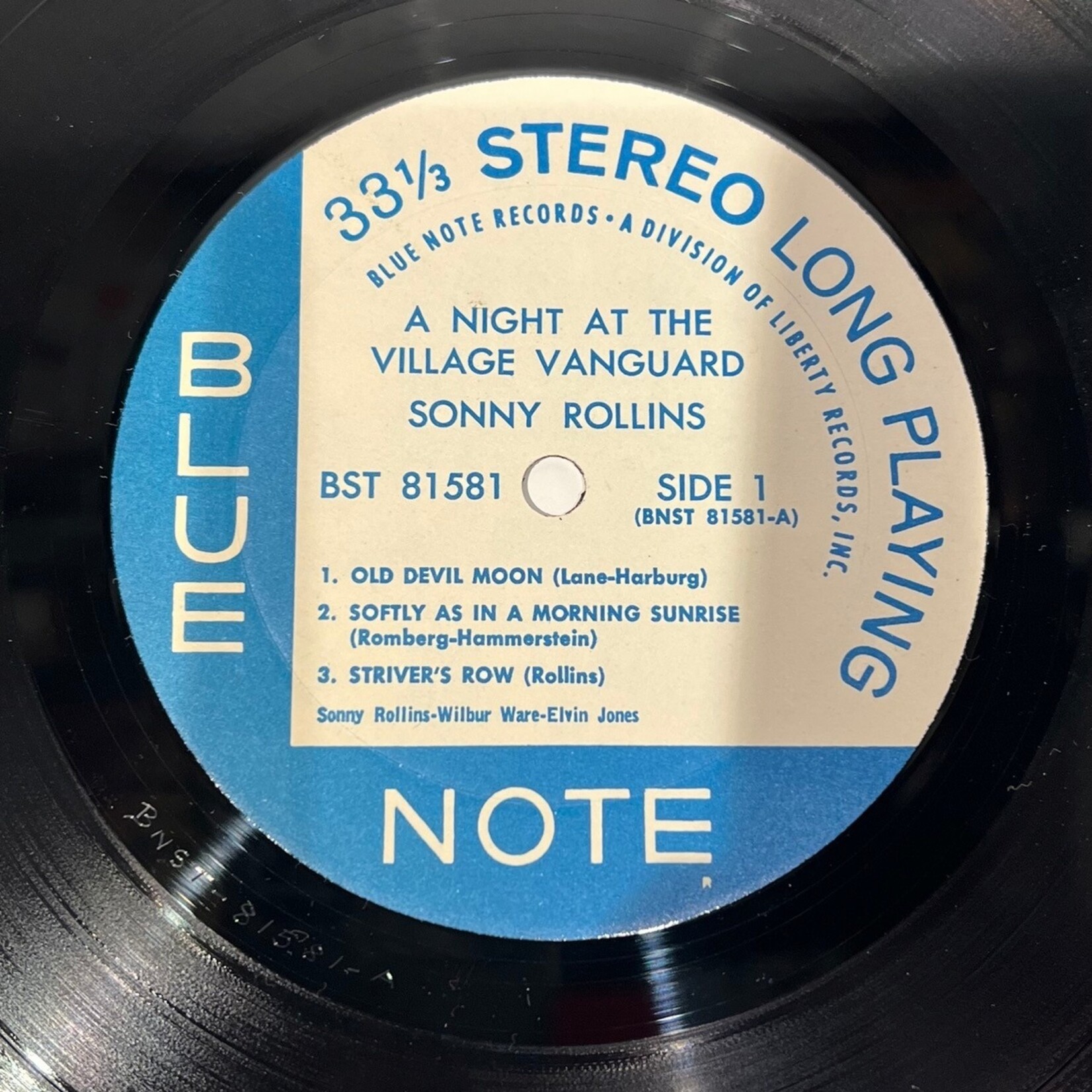 [Kollectible Vinyl] Rollins, Sonny: A Night at the "Village Vanguard" (USA, 1967, VG+) [BLUE NOTE]