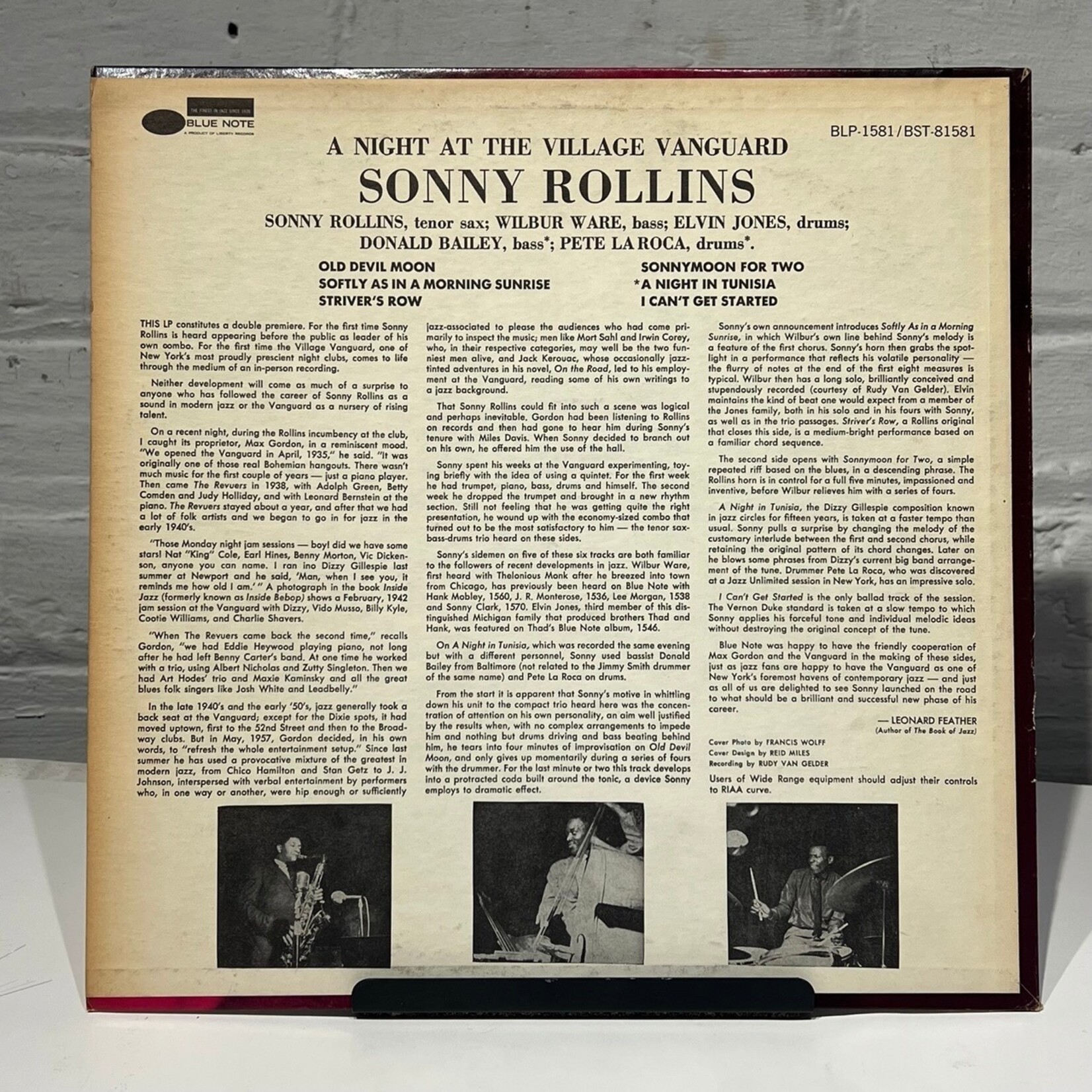 [Kollectible Vinyl] Rollins, Sonny: A Night at the "Village Vanguard" (USA, 1967, VG+) [BLUE NOTE]