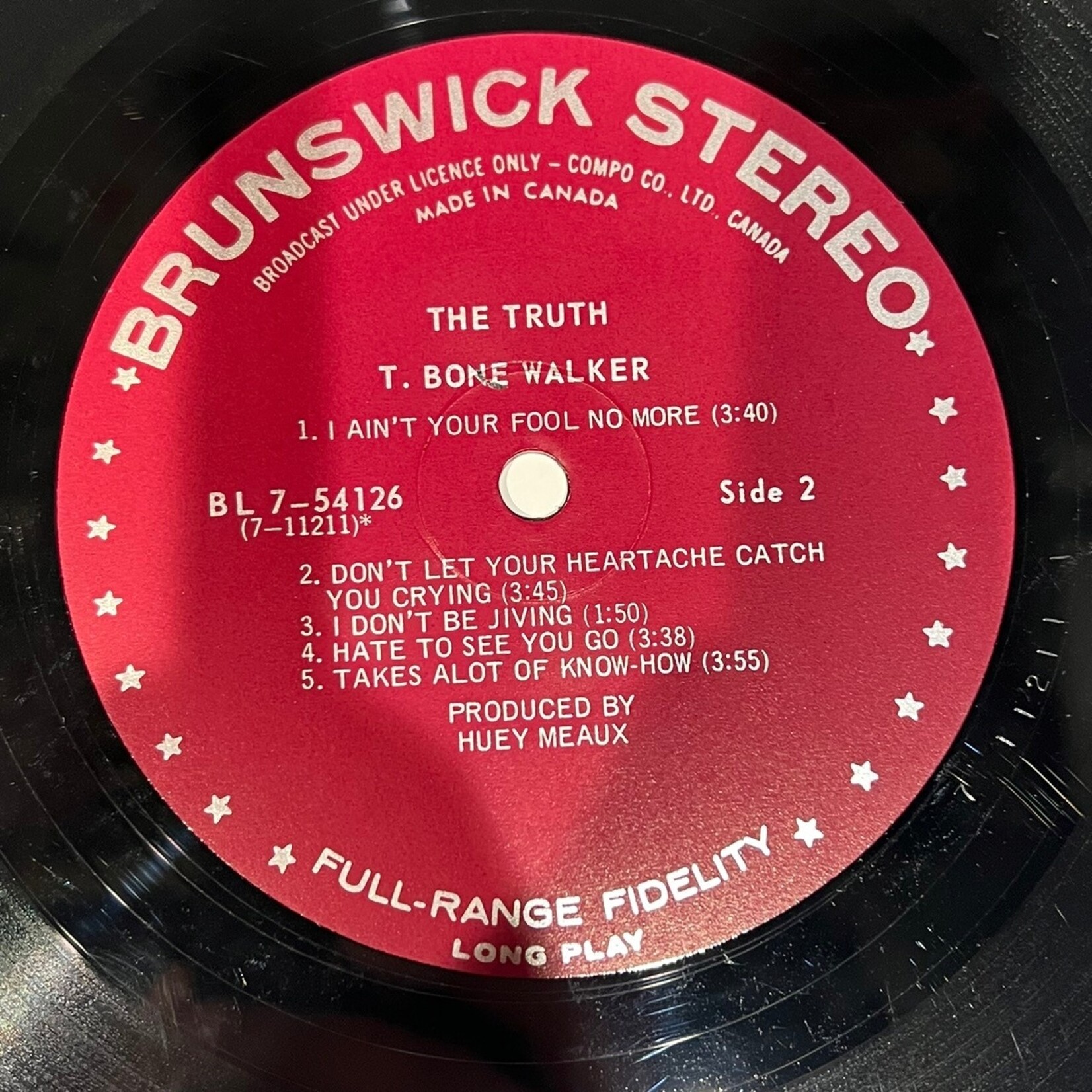 [Kollectible Vinyl] Walker, T-Bone: The Truth (Blues, CANADA, 1968, VG+)