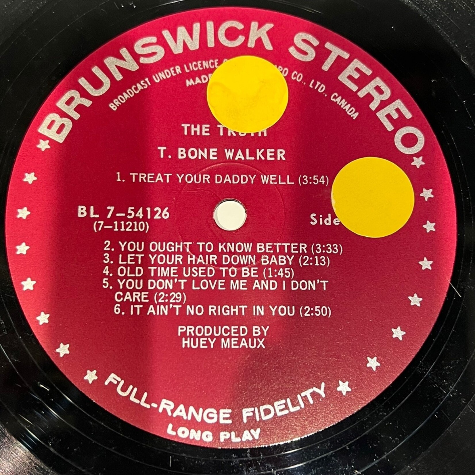 [Kollectible Vinyl] Walker, T-Bone: The Truth (Blues, CANADA, 1968, VG+)