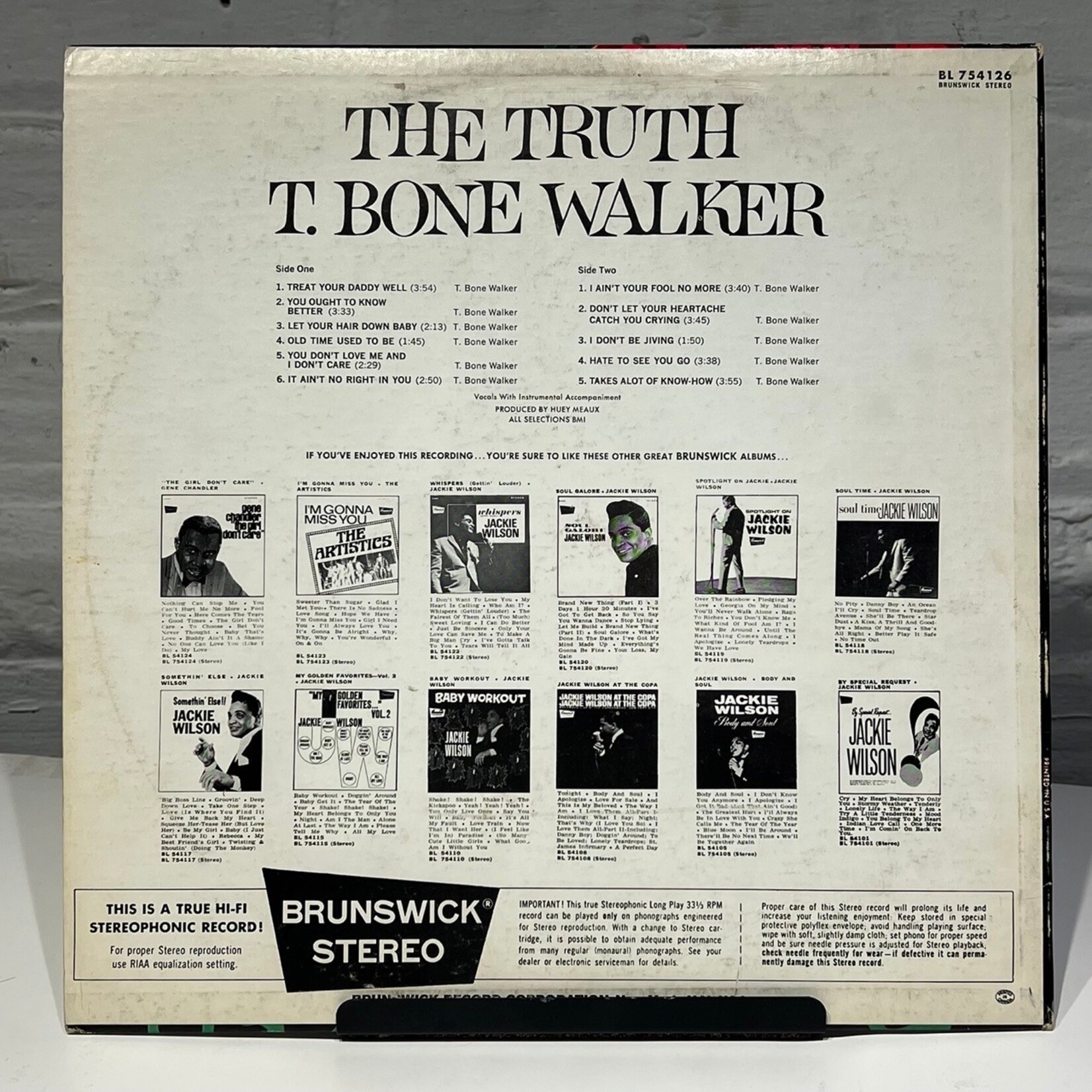 [Kollectible Vinyl] Walker, T-Bone: The Truth (Blues, CANADA, 1968, VG+)