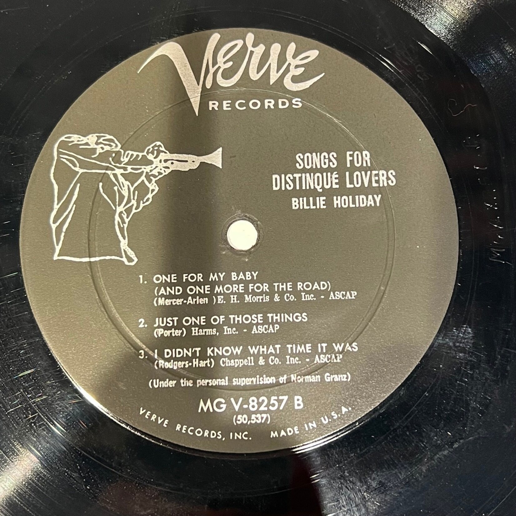 [Kollectible Vinyl] Holiday, Billie: Songs For Distingué Lovers (1958, USA, CLEF TRUMPETER SERIES, VG+) [VERVE]