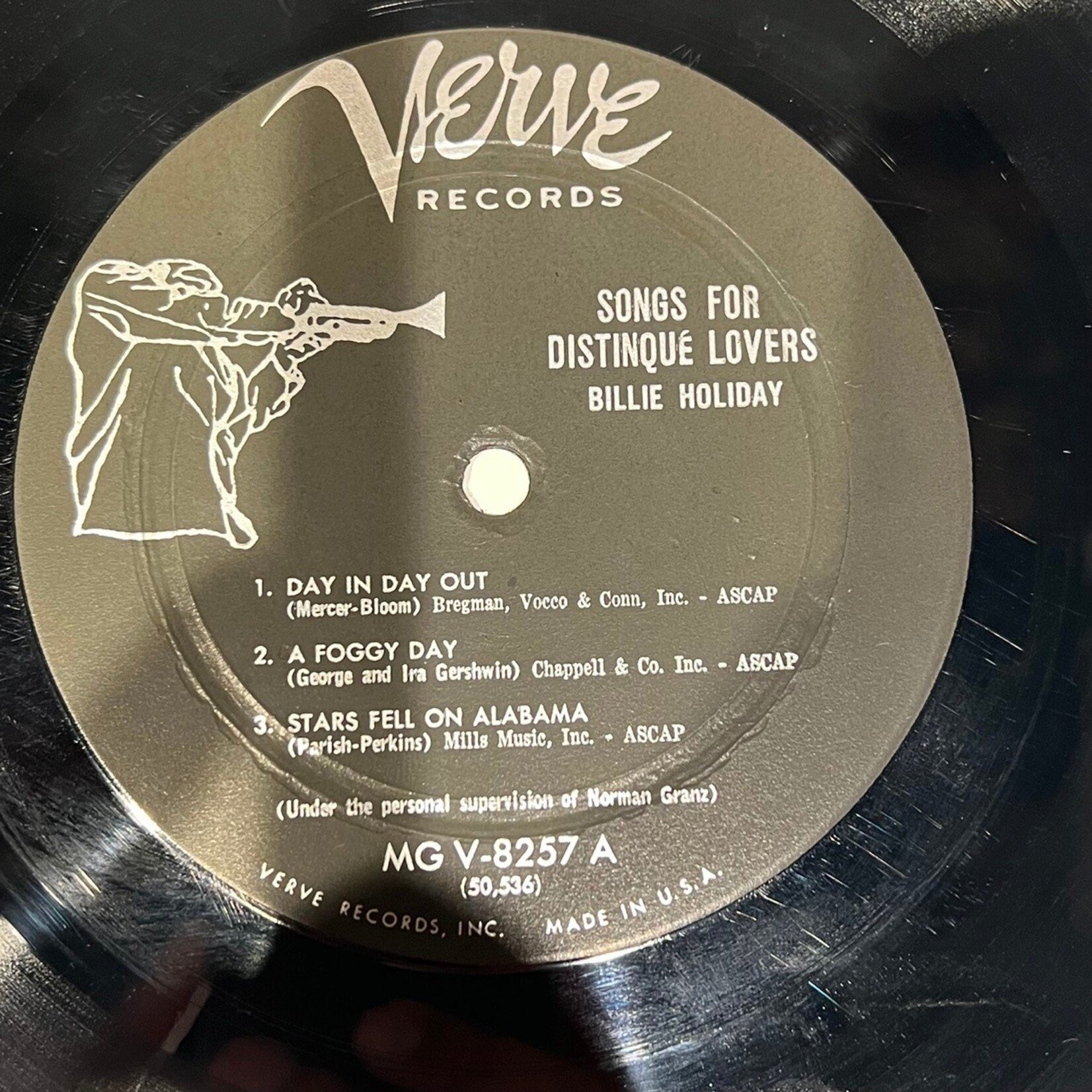 [Kollectible Vinyl] Holiday, Billie: Songs For Distingué Lovers (1958, USA, CLEF TRUMPETER SERIES, VG+) [VERVE]