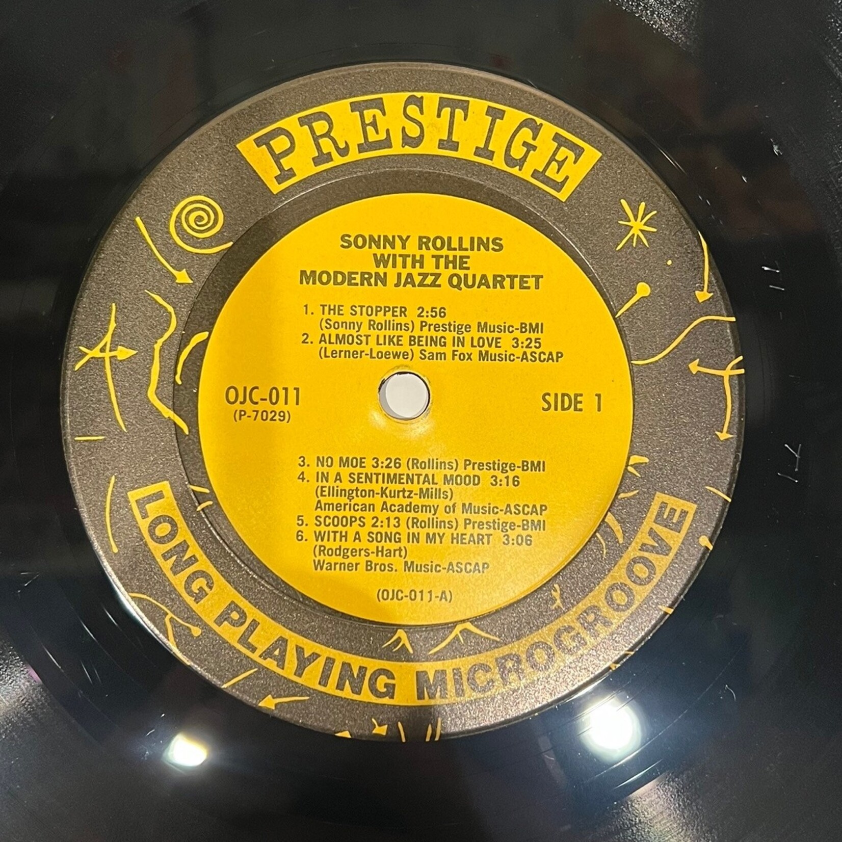 [Kollectible Vinyl] Rollins, Sonny w/ The Modern Jazz Quartet (ft. Art Blakey and Kenny Drew): Self-titled (USA, 1982, VG+) [PRESTIGE]