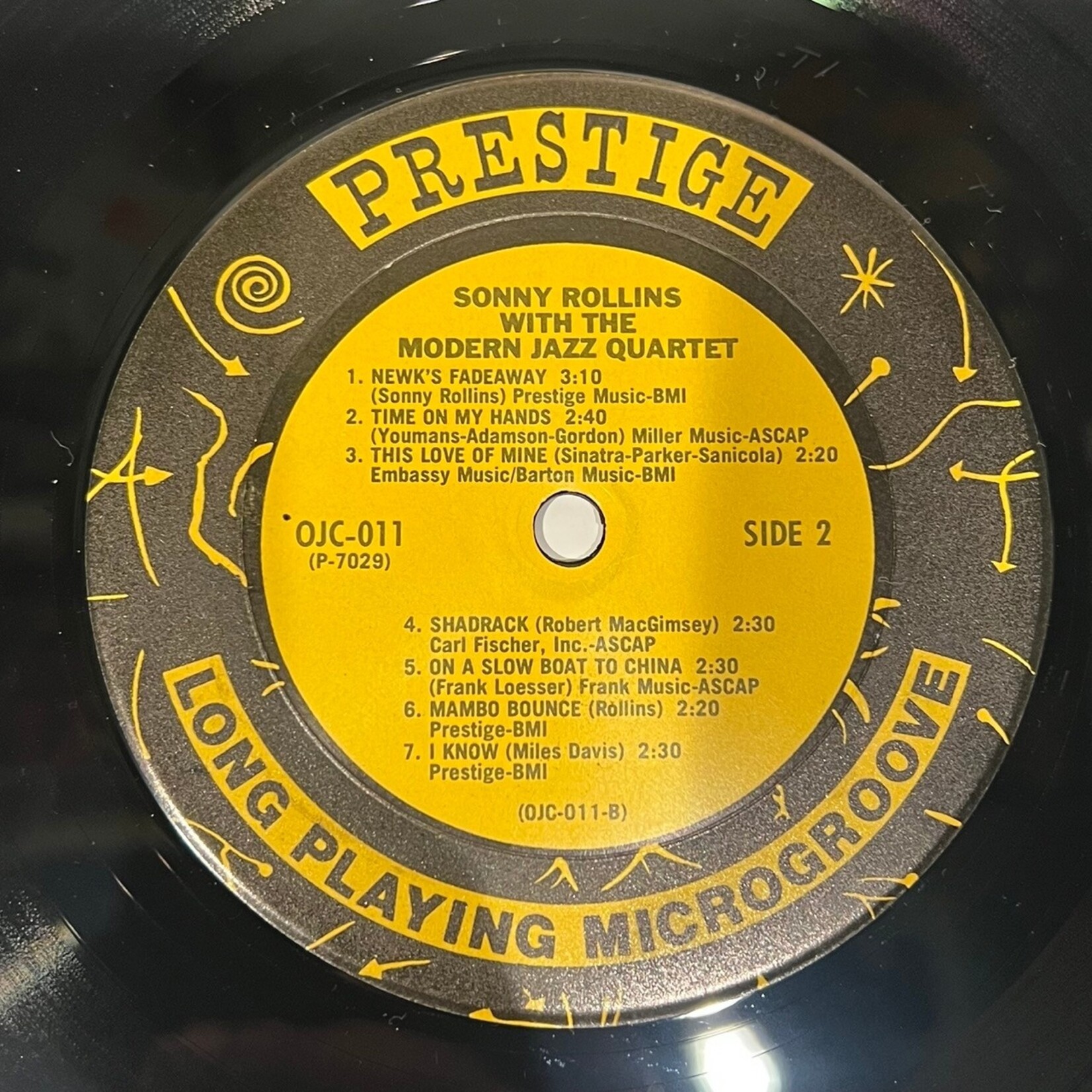 [Kollectible Vinyl] Rollins, Sonny w/ The Modern Jazz Quartet (ft. Art Blakey and Kenny Drew): Self-titled (USA, 1982, VG+) [PRESTIGE]