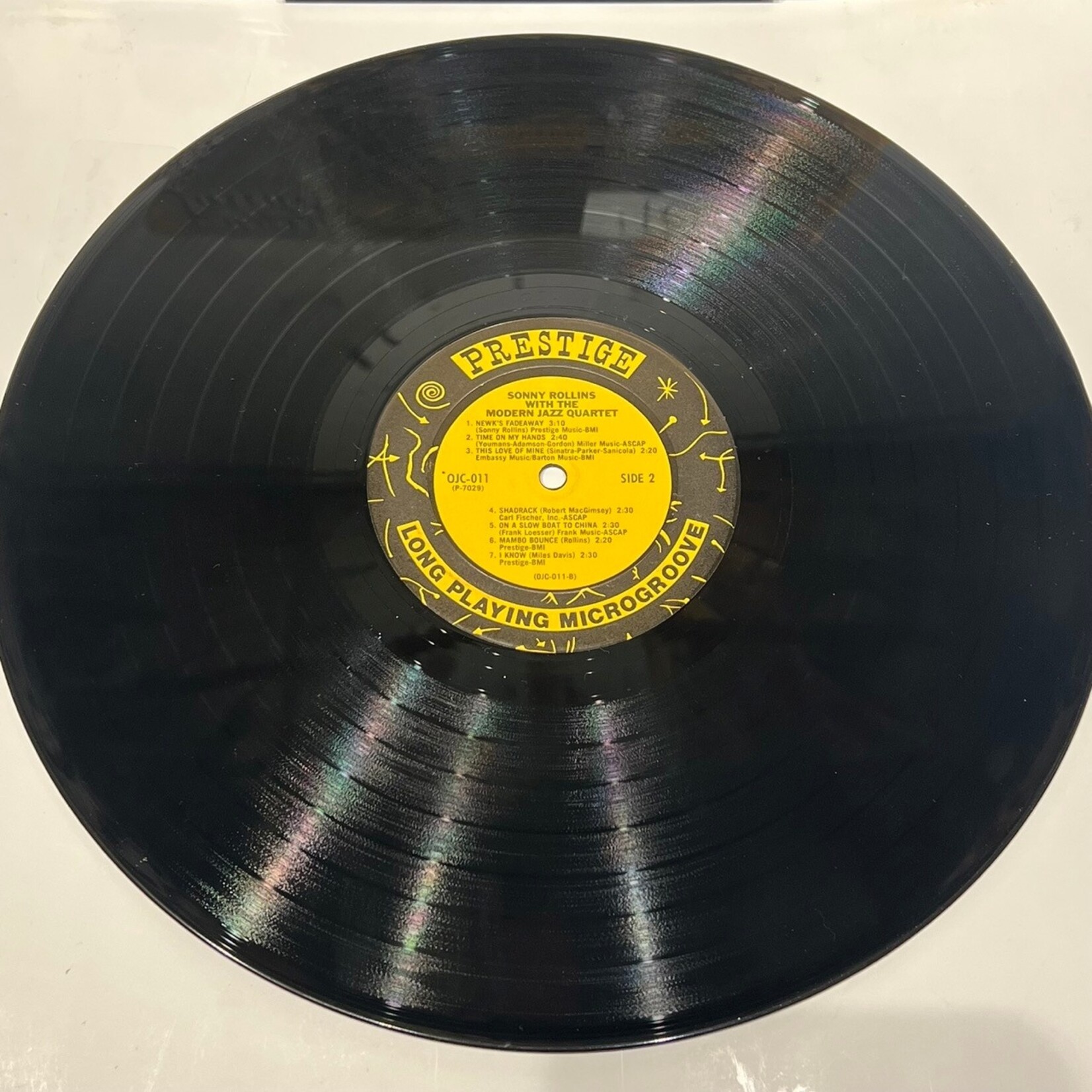 [Kollectible Vinyl] Rollins, Sonny w/ The Modern Jazz Quartet (ft. Art Blakey and Kenny Drew): Self-titled (USA, 1982, VG+) [PRESTIGE]