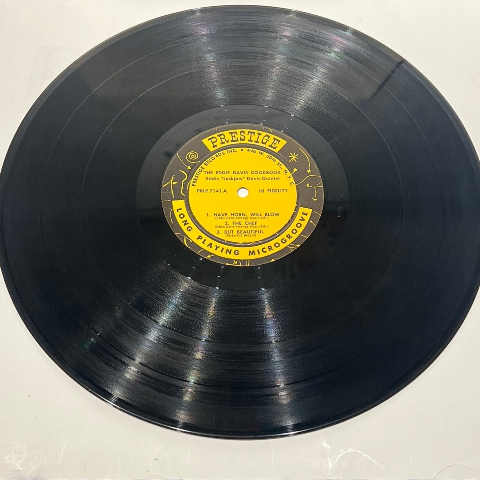 [Kollectible Vinyl] Davis, Eddie "Lockjaw" Quintet: Eddie Davis Cookbook (Promo Stamp!, USA, 1958, VG+) [PRESTIGE]