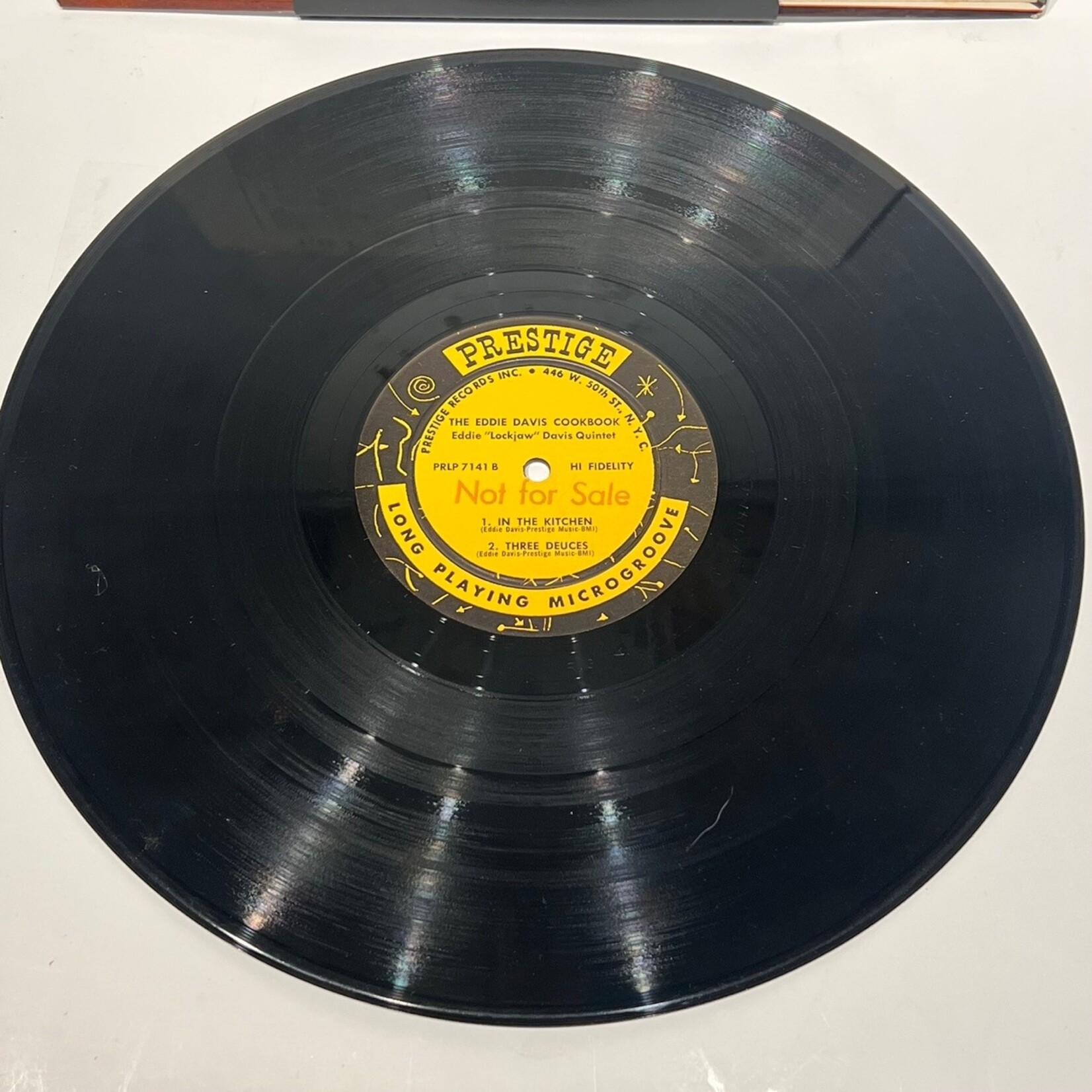 [Kollectible Vinyl] Davis, Eddie "Lockjaw" Quintet: Eddie Davis Cookbook (Promo Stamp!, USA, 1958, VG+) [PRESTIGE]