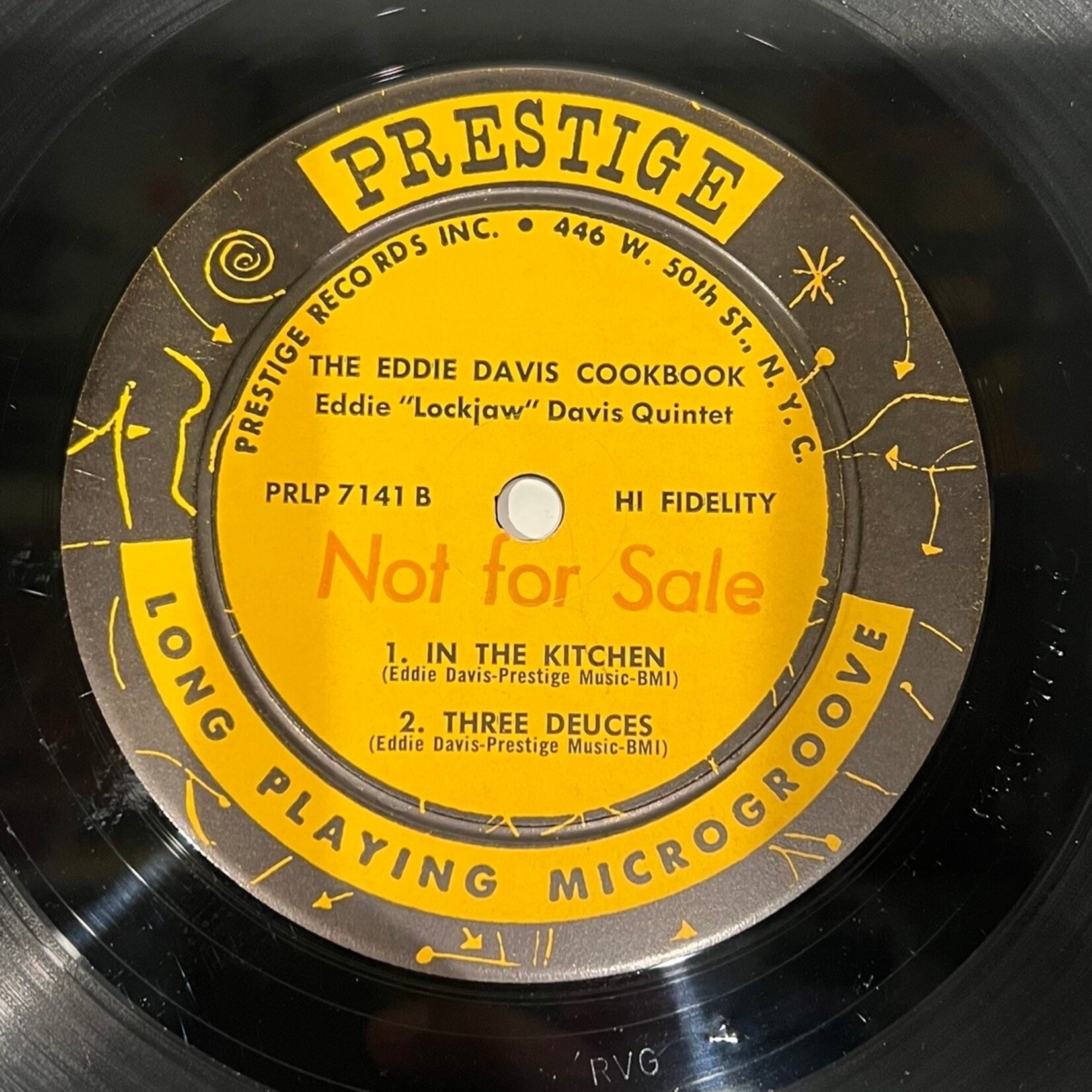 [Kollectible Vinyl] Davis, Eddie "Lockjaw" Quintet: Eddie Davis Cookbook (Promo Stamp!, USA, 1958, VG+) [PRESTIGE]