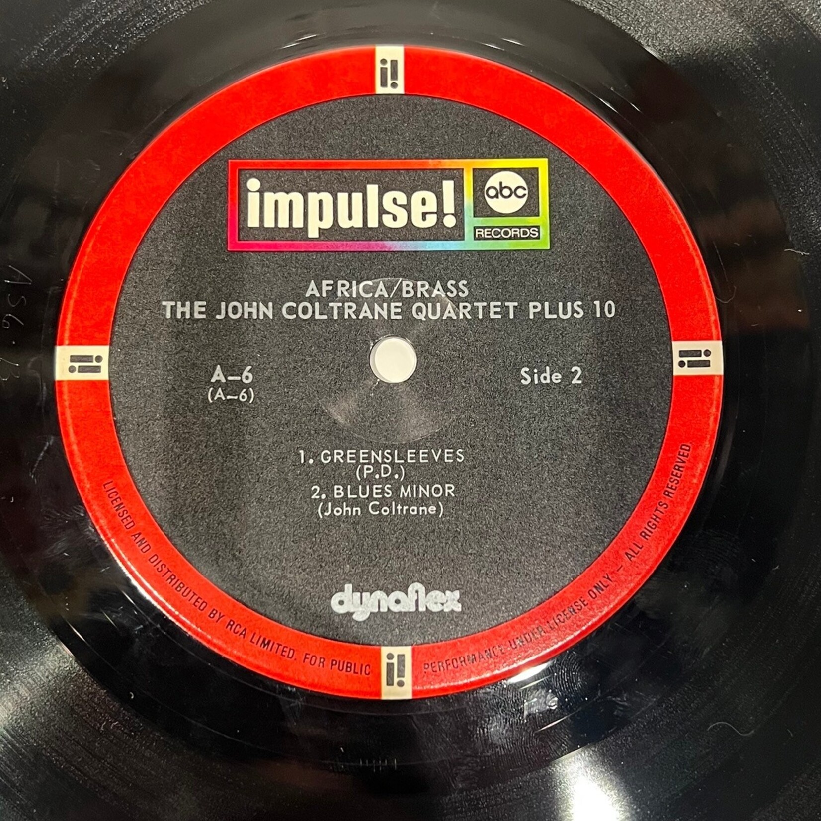 [Kollectible Vinyl] Coltrane, John Quartet: Africa/Brass (CANADA, 1970's, VG+) [IMPULSE]
