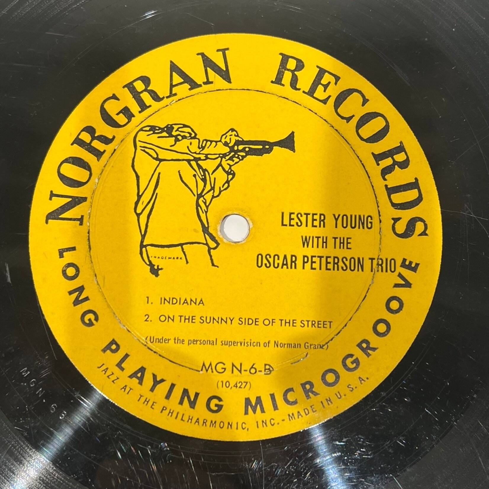 [Kollectible Vinyl] Young, Lester: w/ Oscar PetersonTrio (USA, 1954, G) [NORGRAN]