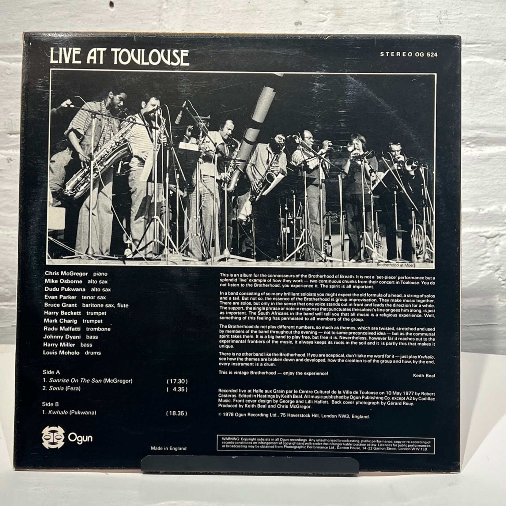 [Kollectible Vinyl] McGregor, Chris & Brotherhood of Breath: Procession (UK, 1978, VG+) [OGUN]