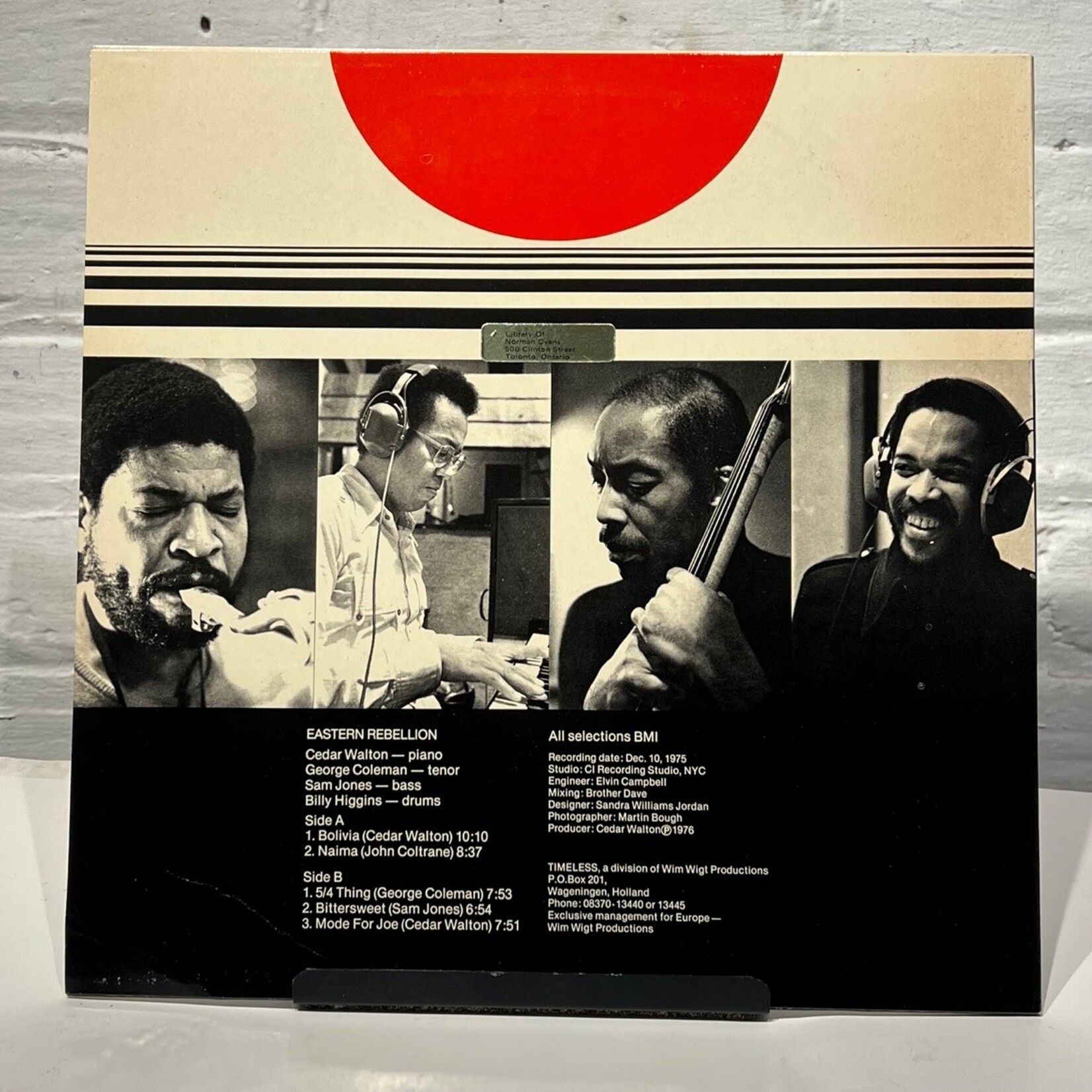 [Kollectible Vinyl] Walton, Cedar with George Coleman, Sam Jones, and Billy Higgins: Eastern Rebellion (Netherlands, 1976, VG+) [TIMELESS]