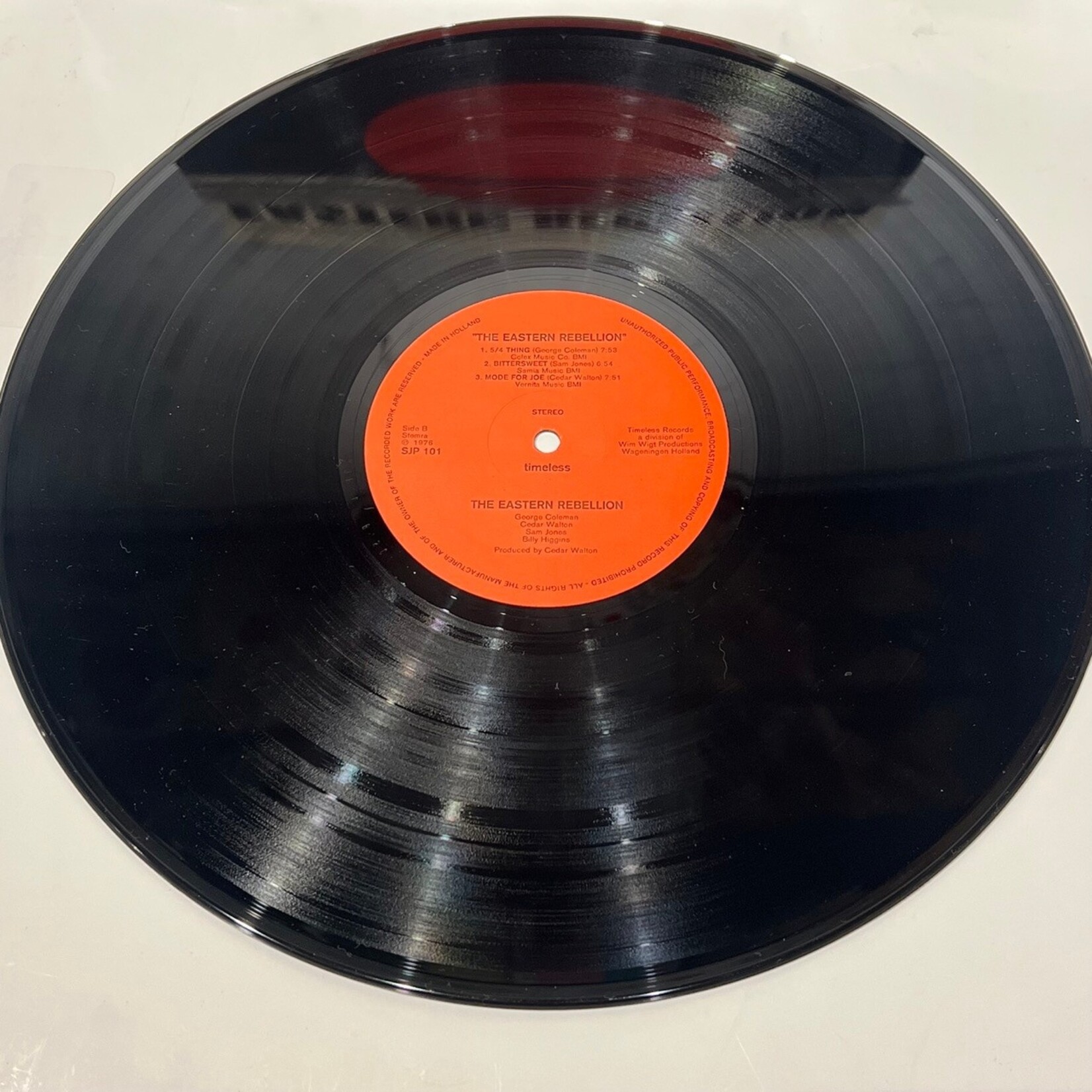 [Kollectible Vinyl] Walton, Cedar with George Coleman, Sam Jones, and Billy Higgins: Eastern Rebellion (Netherlands, 1976, VG+) [TIMELESS]