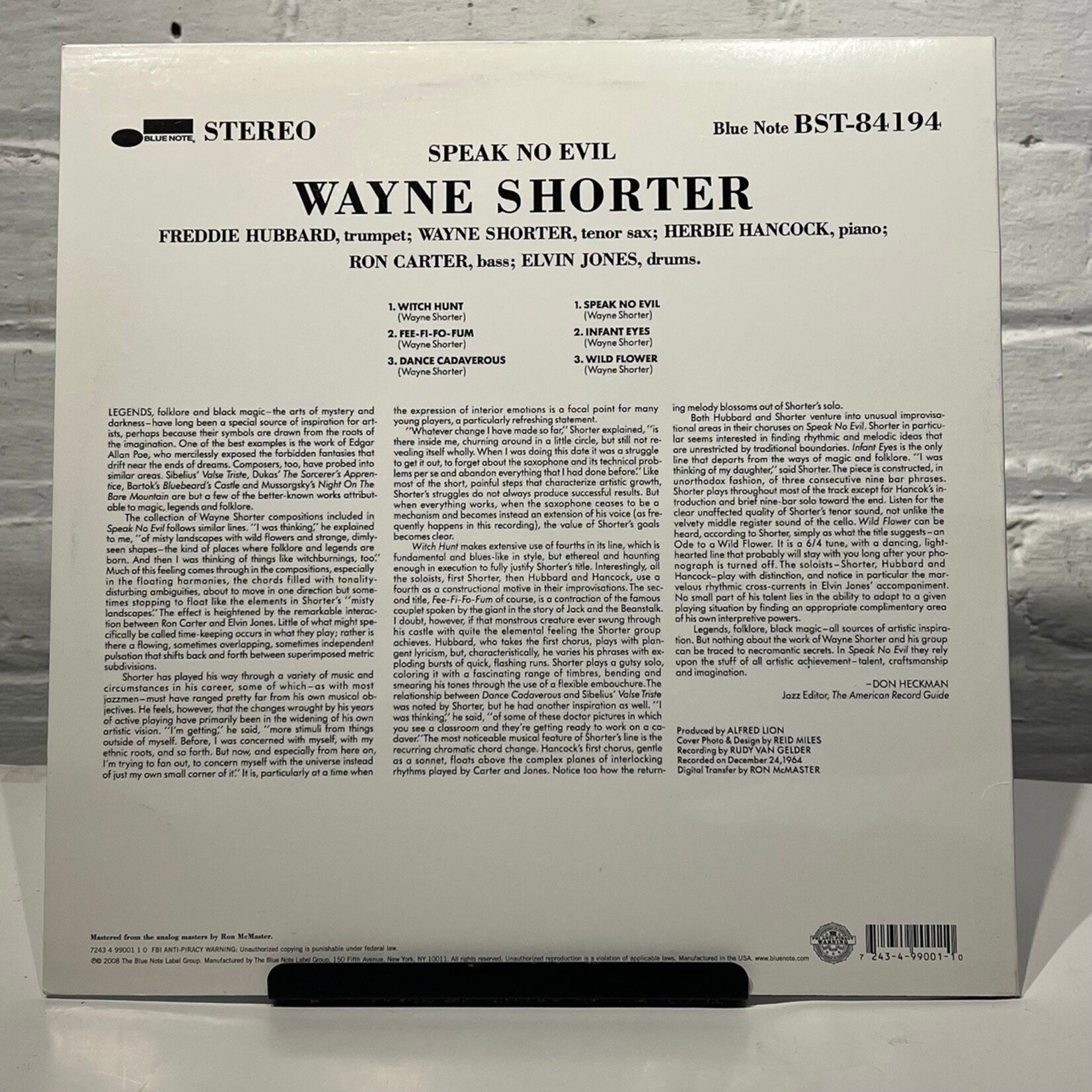 [Kollectible Vinyl] Shorter, Wayne: Speak No Evil (USA, 2008, VG) [BLUE NOTE]