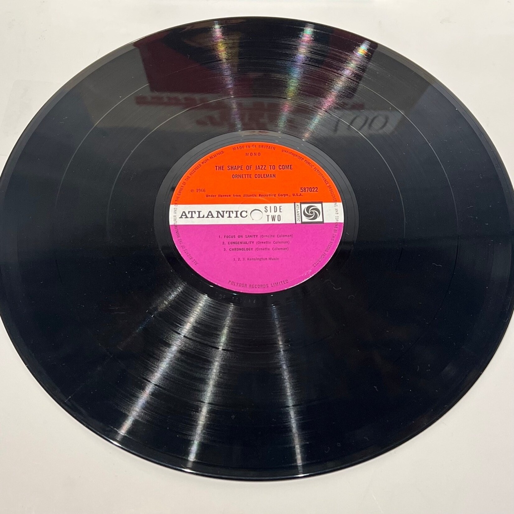 [Kollectible Vinyl] Coleman, Ornette: The Shape Of Jazz To Come (UK, 1966, VG+) [ATLANTIC]